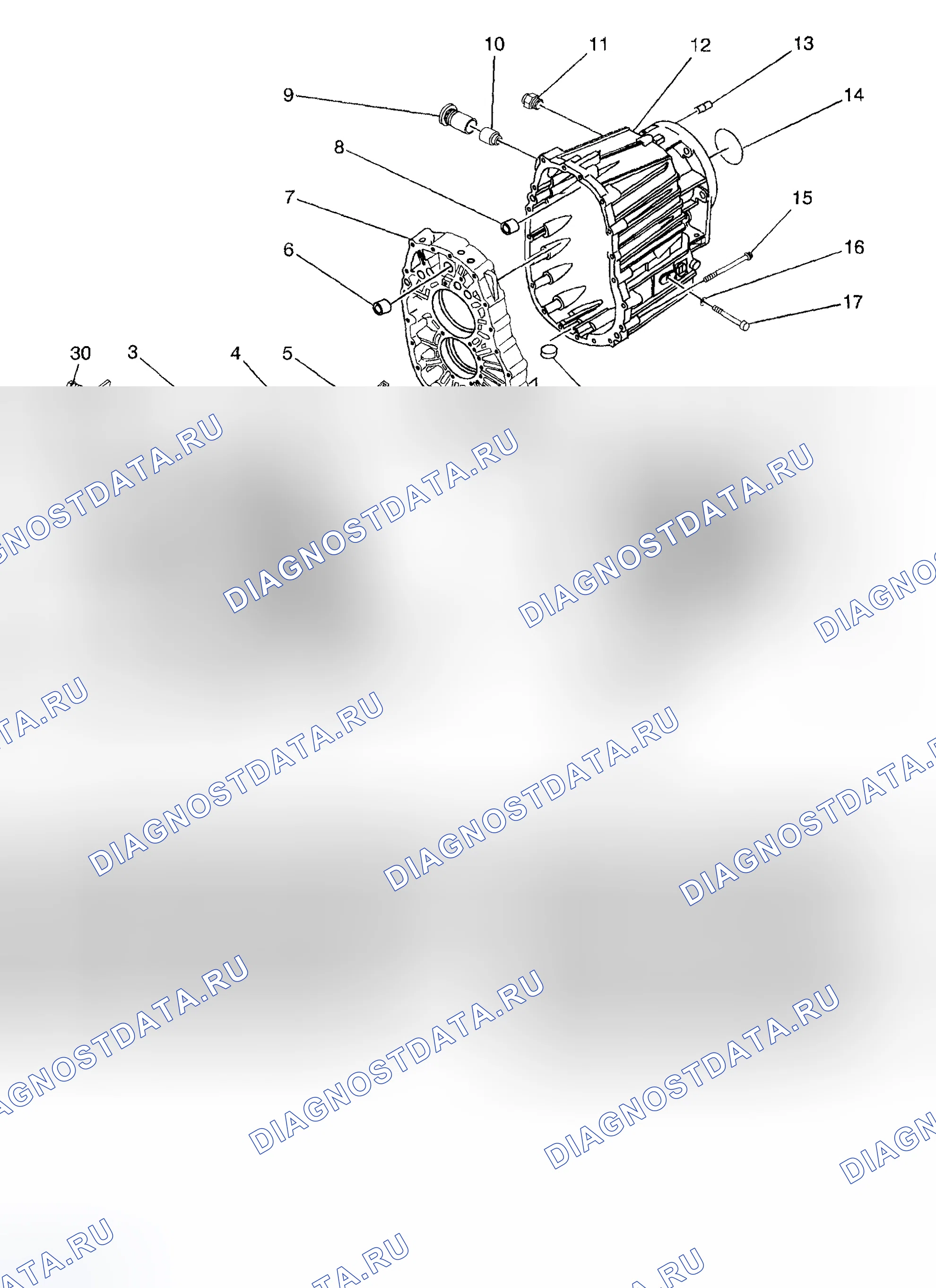 Рис. 5: Разобранные виды. Chevrolet Cab & Chassis Silverado 3500 GMT800 early