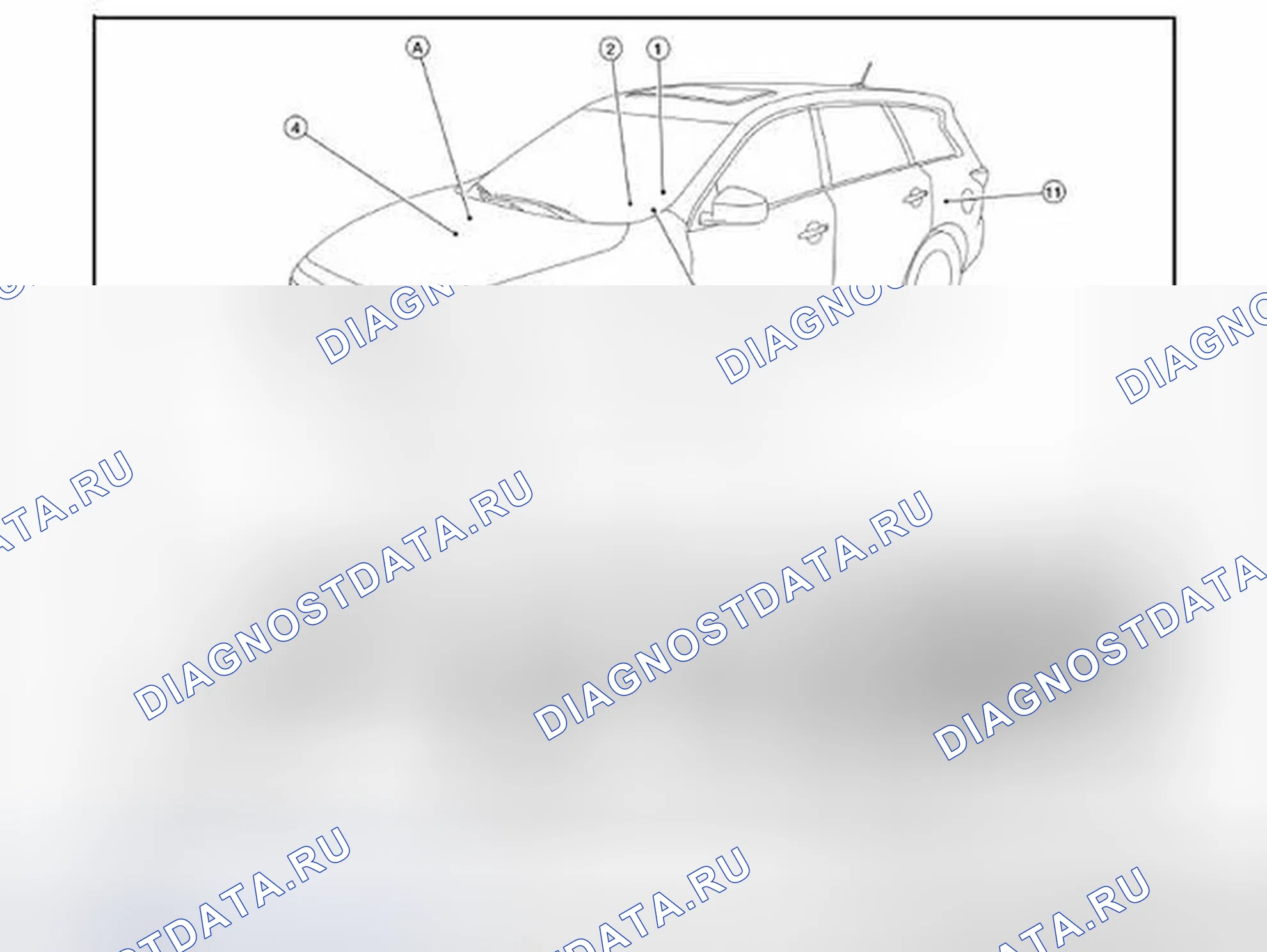 Рис. 57: Расположение компонентов. Infiniti QX60 I