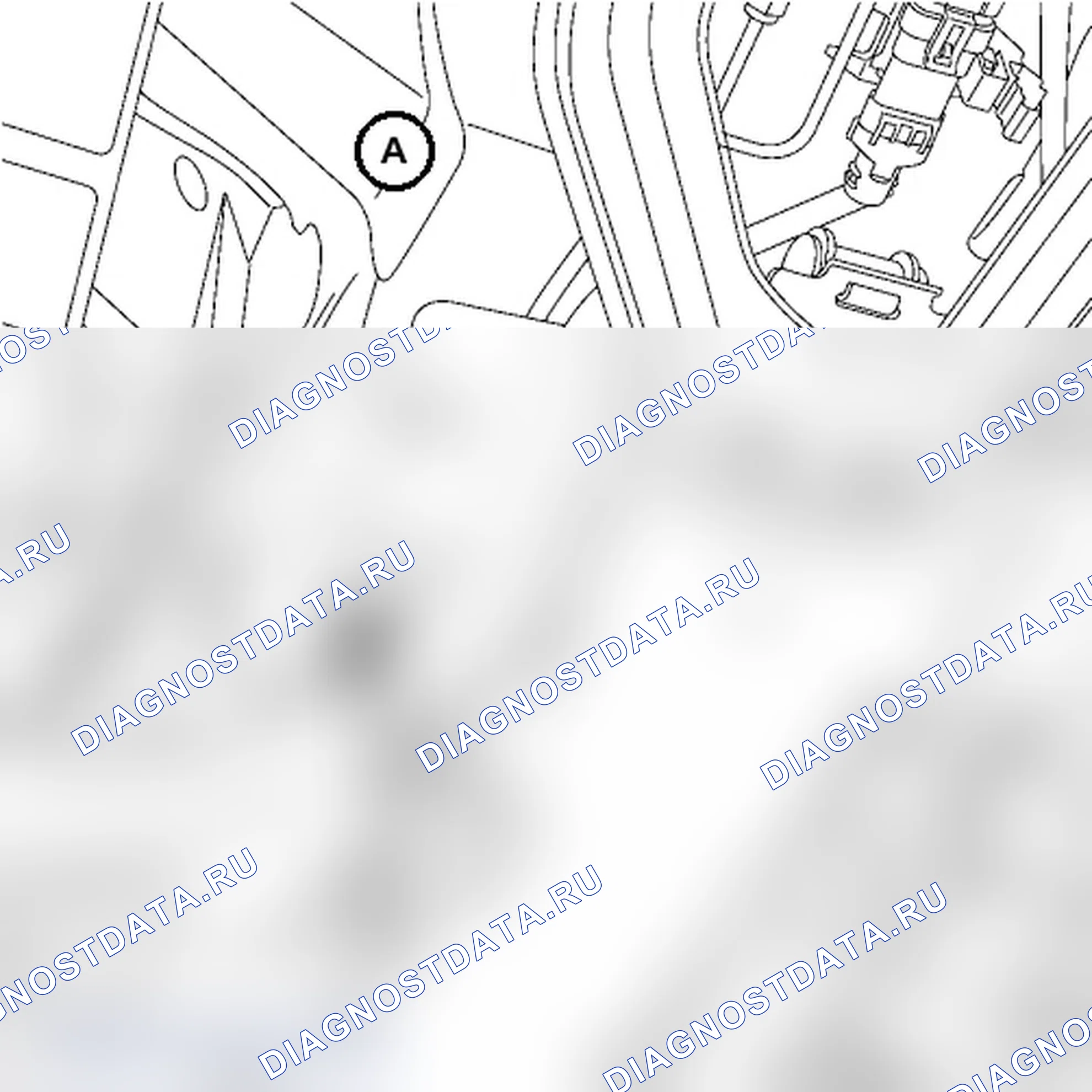 Датчик давления блока электромагнитных клапанов. Renault Clio II