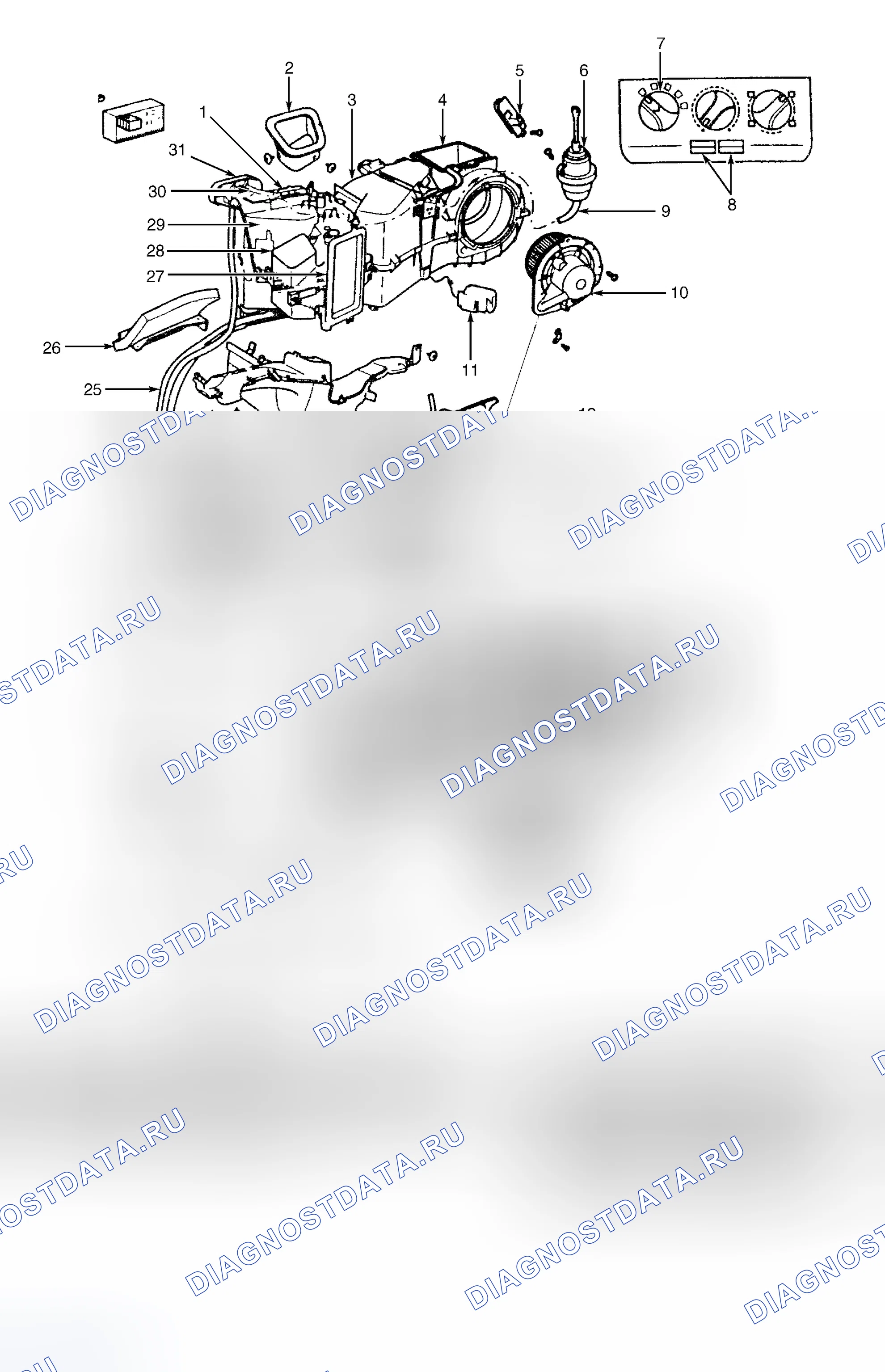 Рис. 4: Демонтаж и монтаж. Volkswagen Passat B4