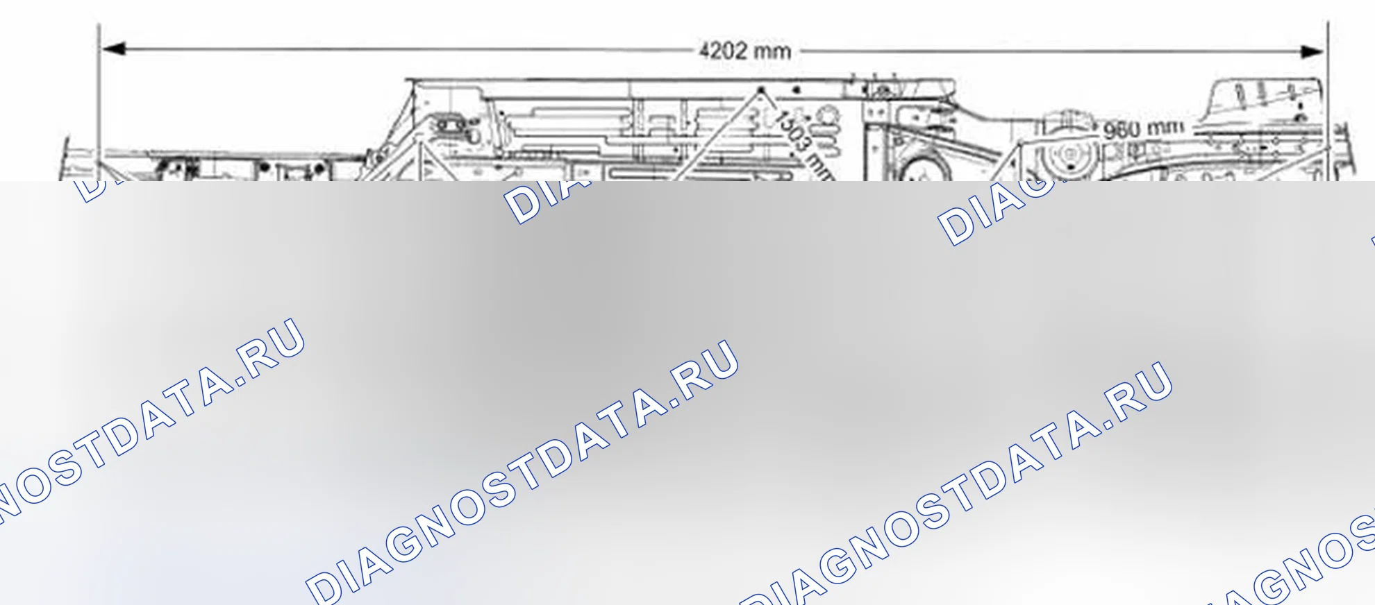 Рис. 42: Размеры нижней части тела. Ford Mustang V рестайлинг 2