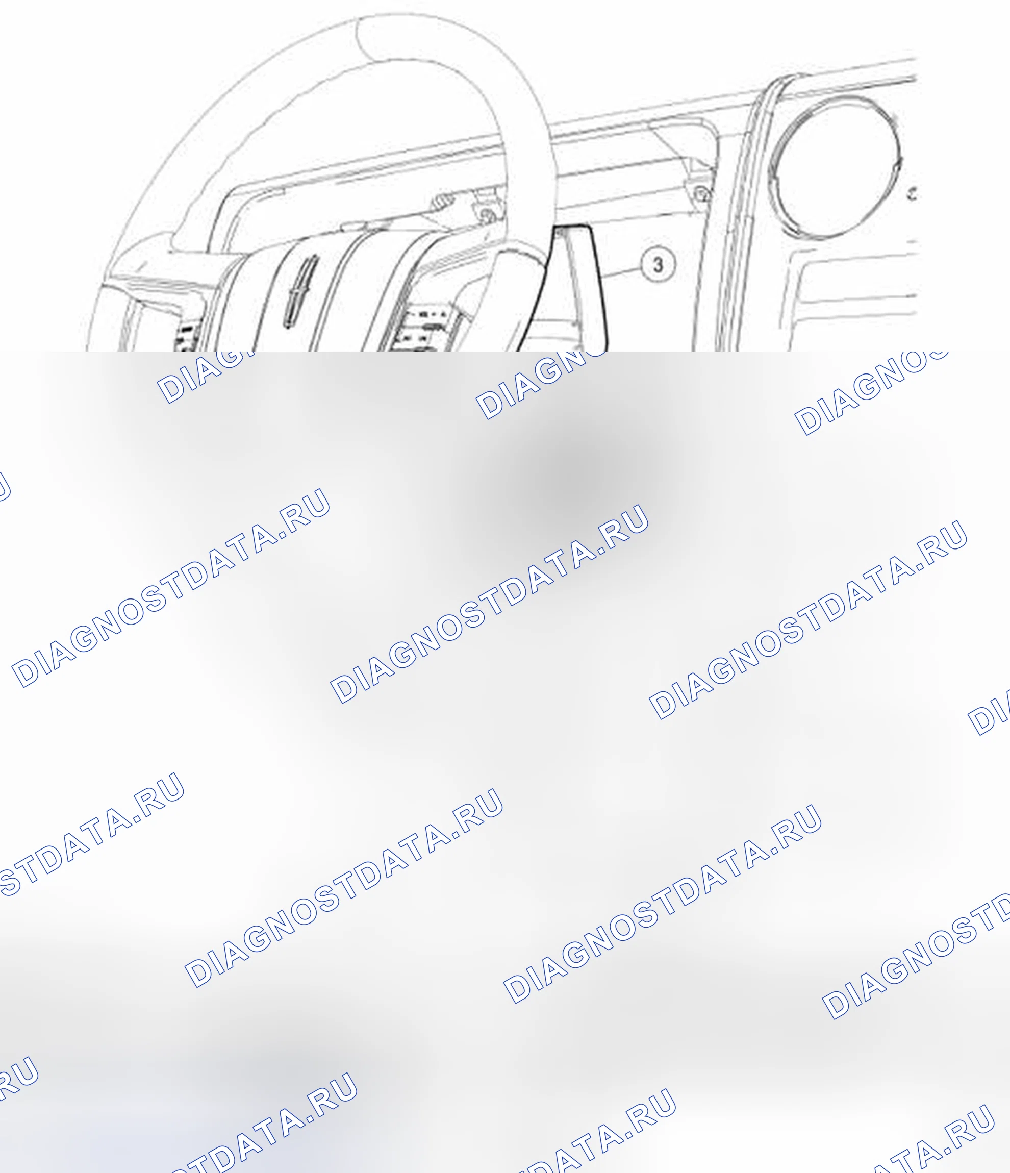Рис. 54: Приемопередатчик пассивной противоугонной системы (PATS). Lincoln Zephyr US