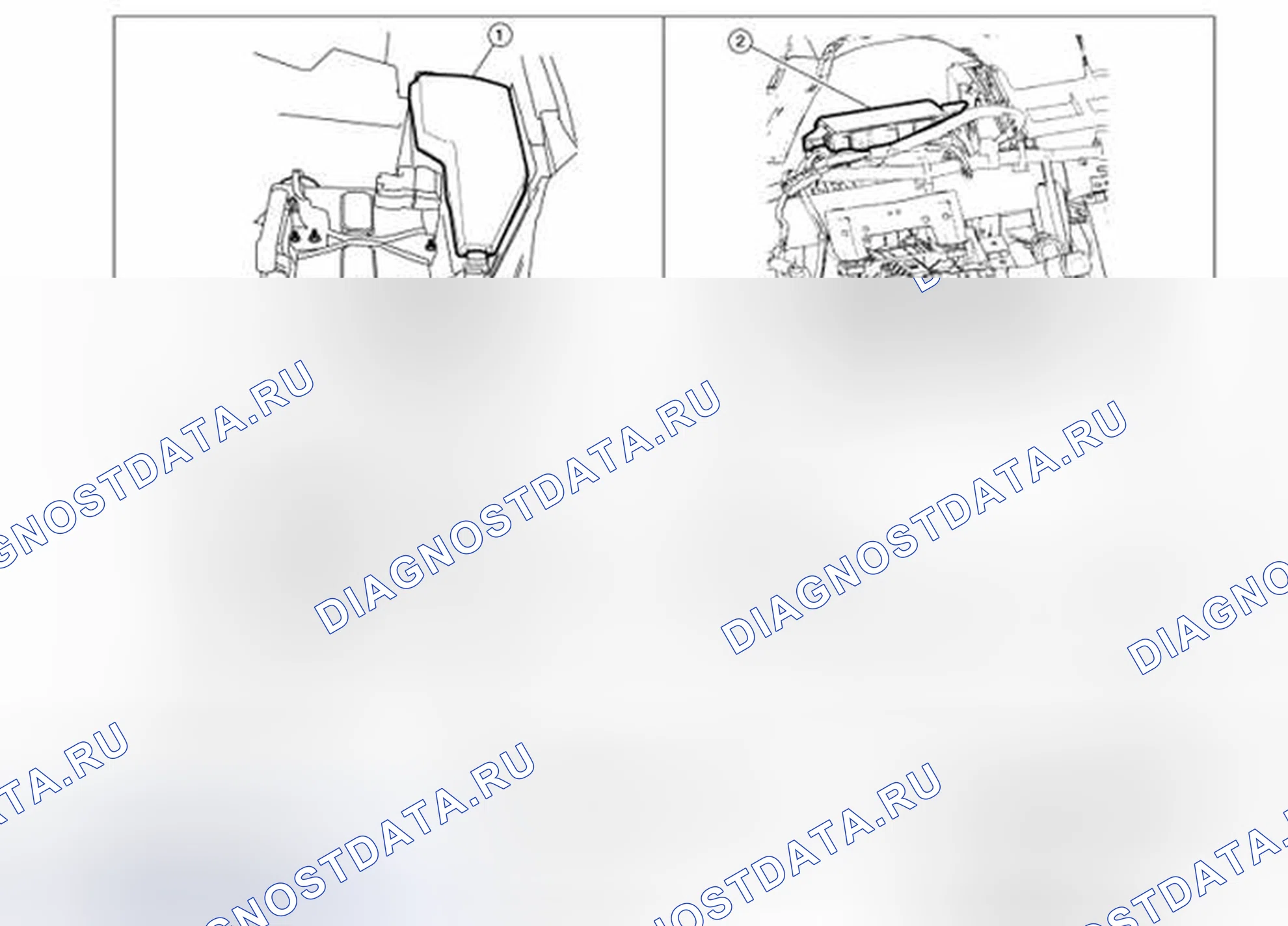 Рис. 214: Расположение компонентов. Nissan Altima L33