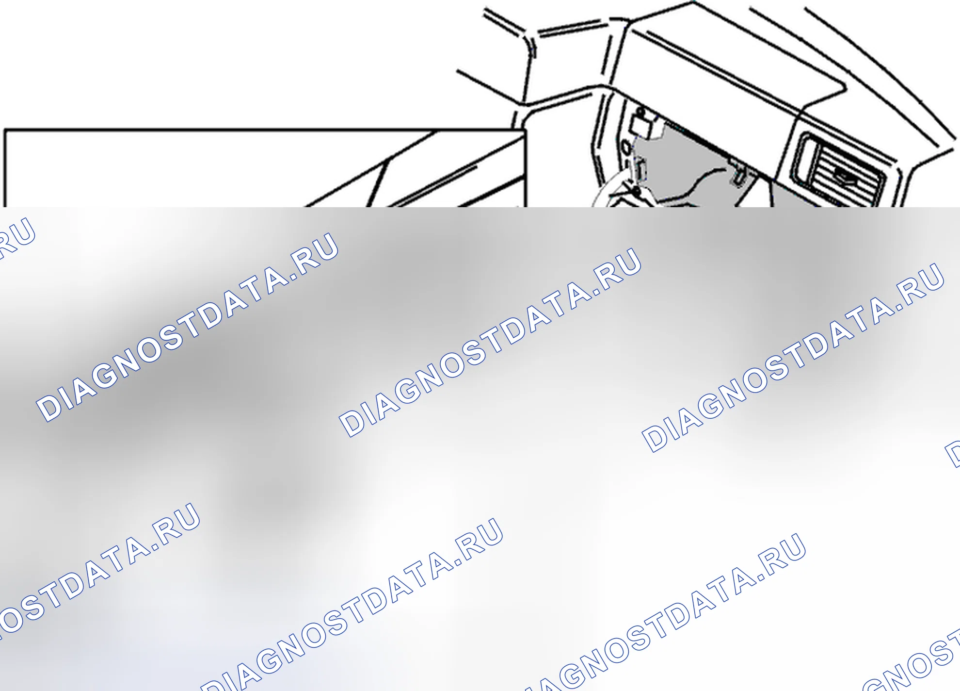 Рис. 244: Снятие винта с крепления пассажирского модуля. Volvo C70 I
