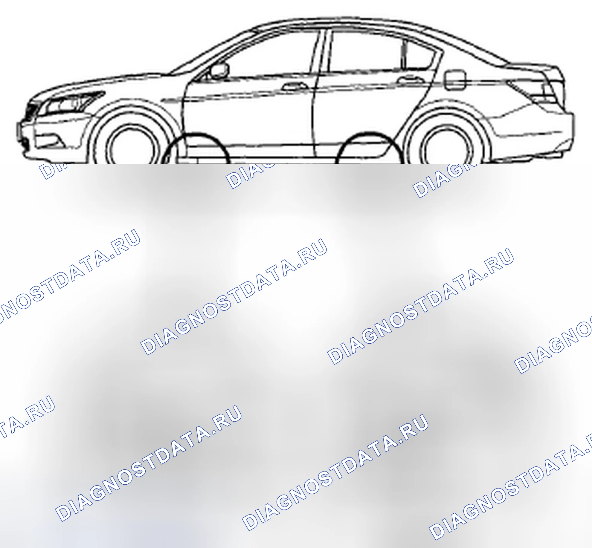 Рис. 60: Подъем транспортного средства. Honda Accord VIII