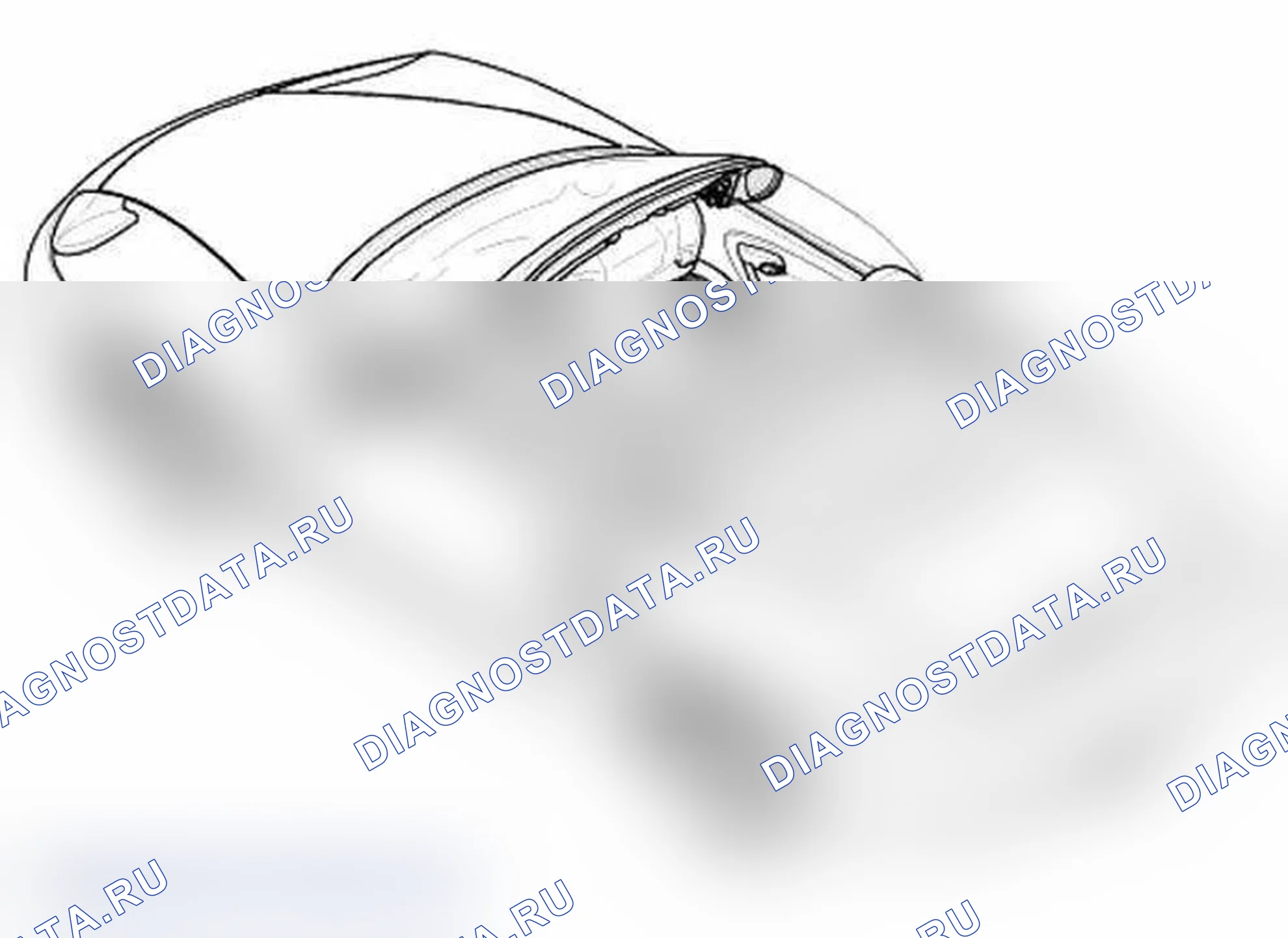 Рис. 20: Проверка функции нагрева зеркального стекла. Porsche Boxster S 986
