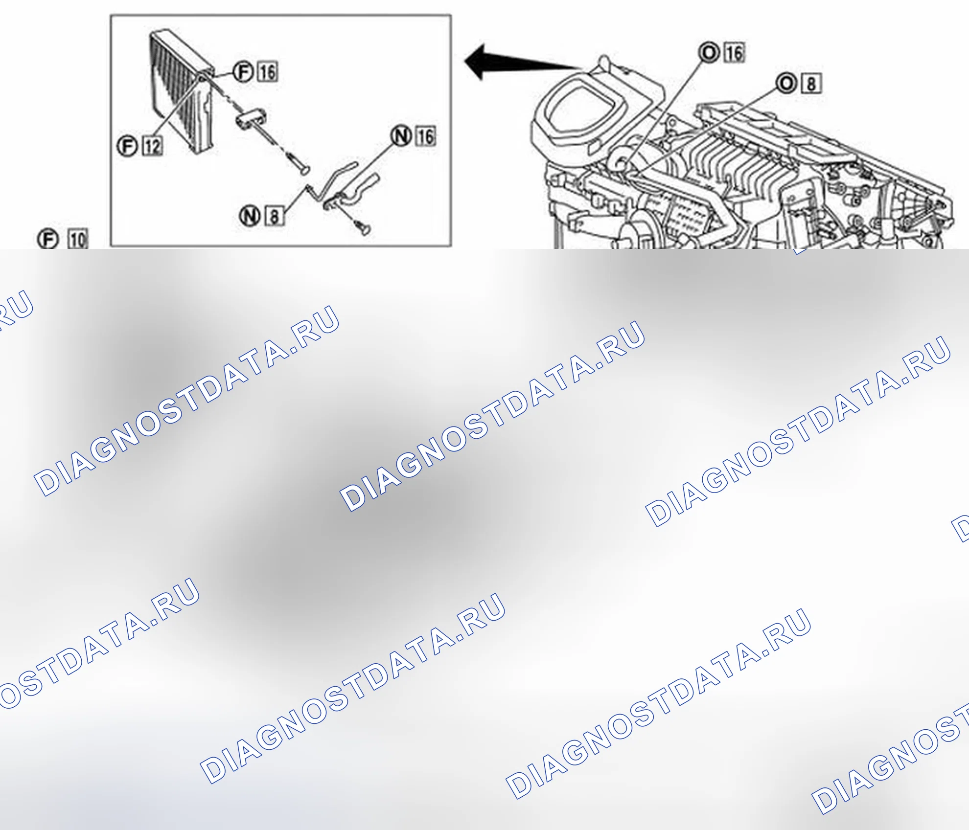Рис. 27: СОЕДИНЕНИЕ УПЛОТНИТЕЛЬНОГО КОЛЬЦА И ХЛАДАГЕНТА. Infiniti G37 IV рестайлинг