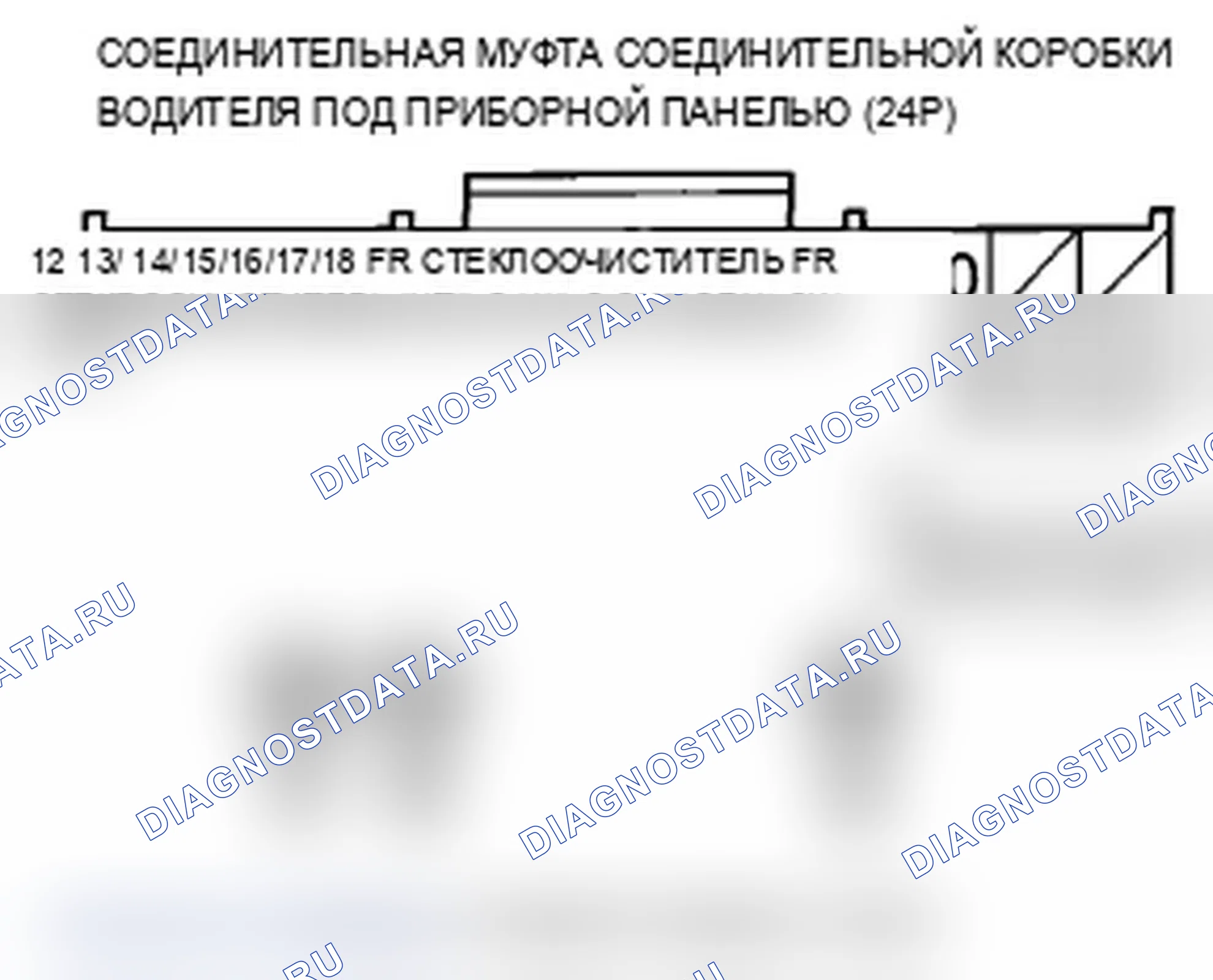 Рис. 14: расшифровка кода ошибки B1281: Неисправность цепи положения тумана переднего стеклоочистителя; расшифровка кода ошибки B1282: Положение INT (AUTO) переднего стеклоочистителя. Acura TL IV рестайлинг