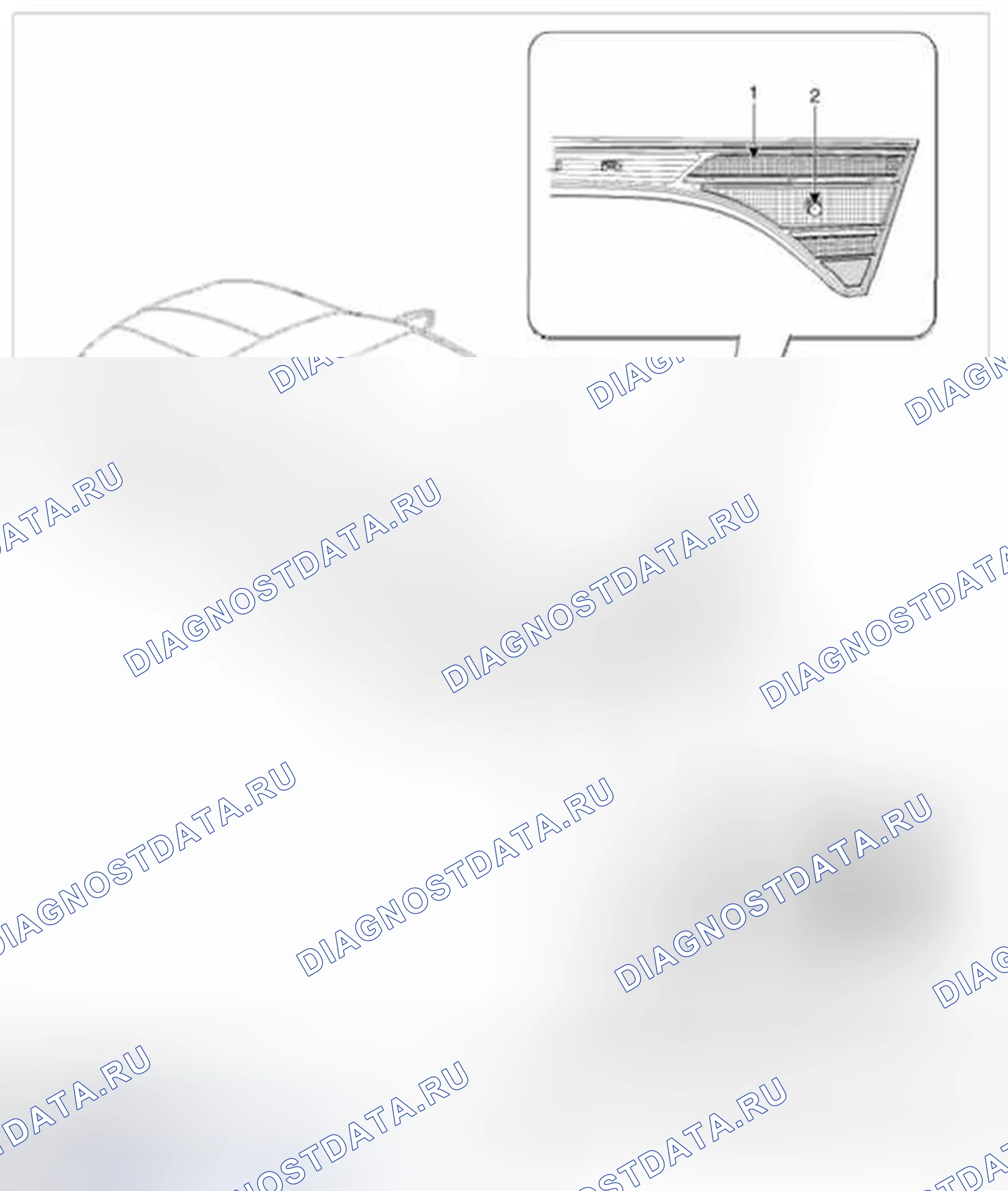 Рис. 2: Расположение компонентов (2). Hyundai Azera II
