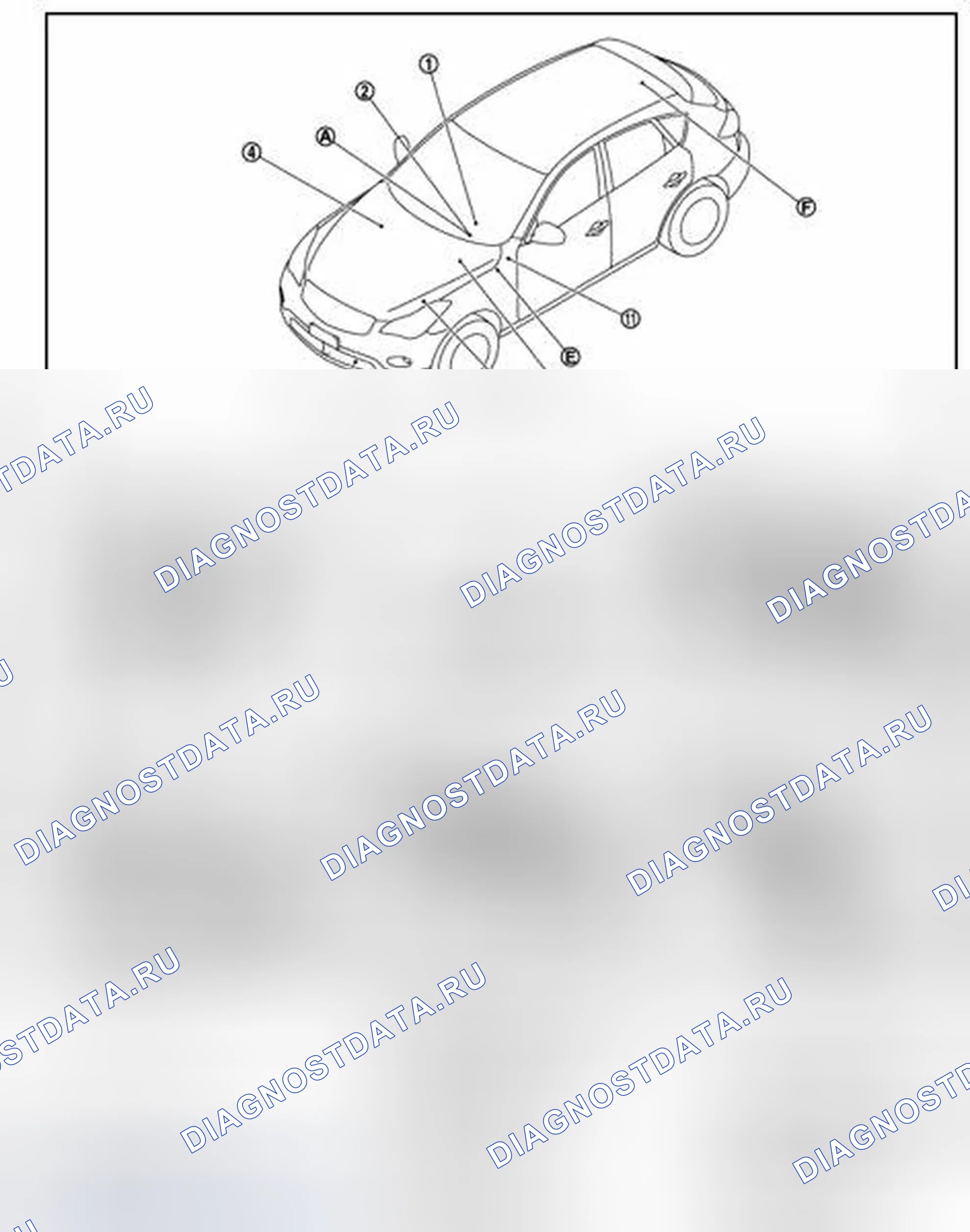 Рис. 30: Расположение компонентов. Infiniti QX50 I