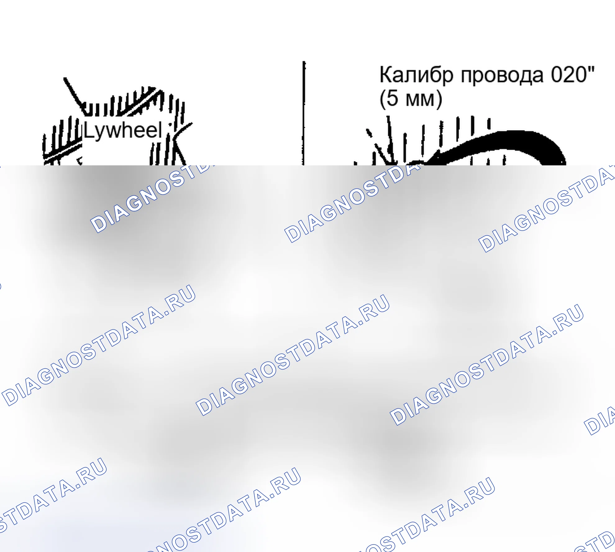 Рис. 4: Проверка зазора между маховиком и шестерней. Chevrolet Camaro III рестайлинг