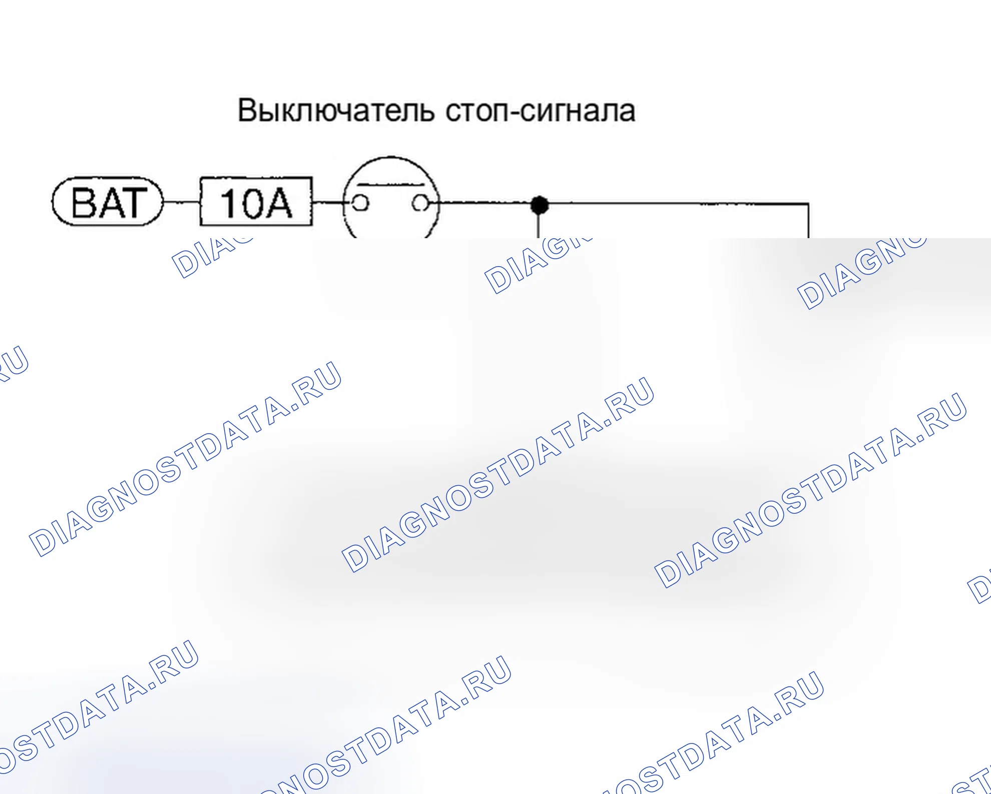 Рис. 148: Проверка 10: Выключатель и цепь стоп-сигнала. Infiniti G35 III