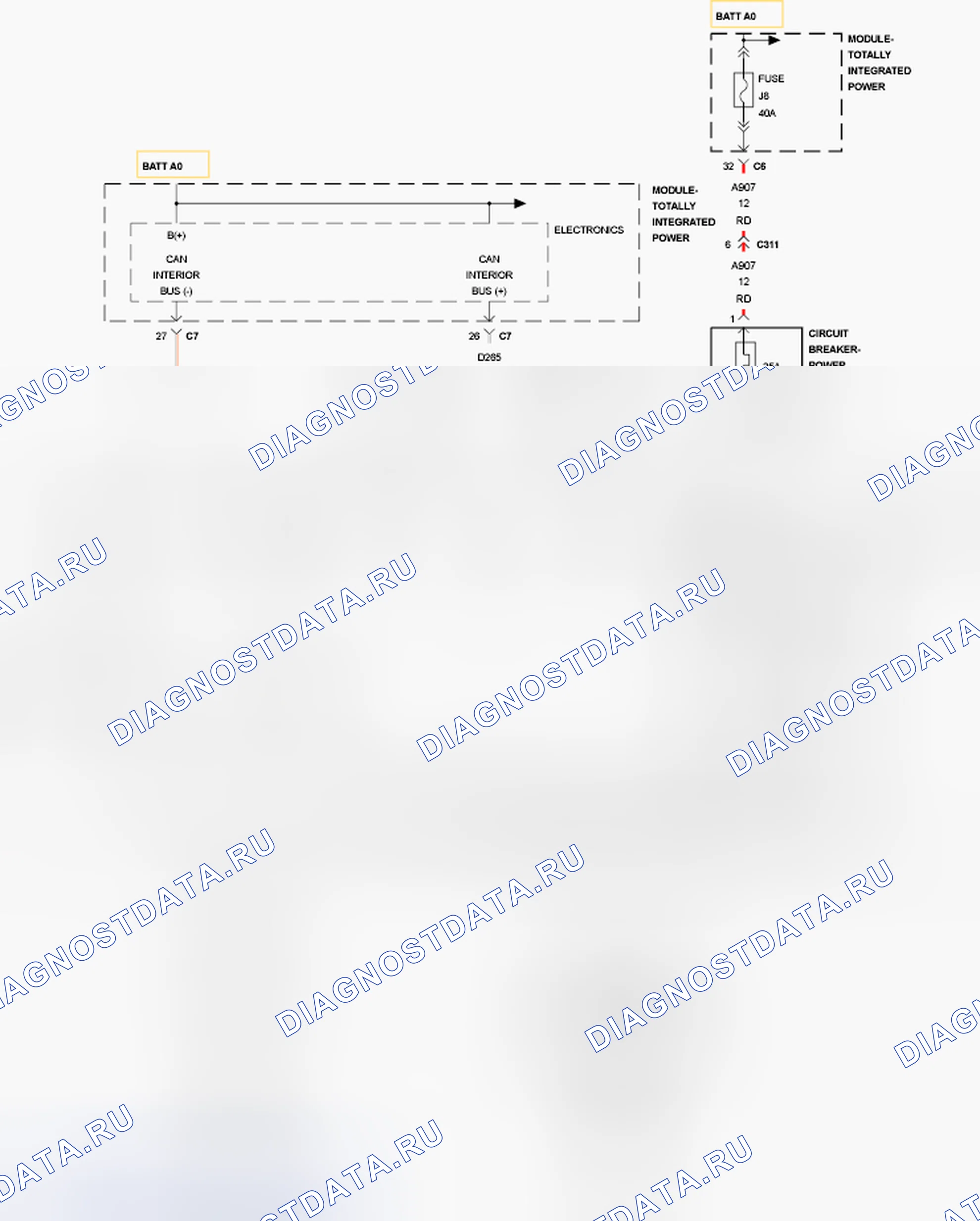 Рис. 181: НЕТ ОТВЕТА ОТ MSMD (MEMORY Сиденье модуль). Jeep Liberty II