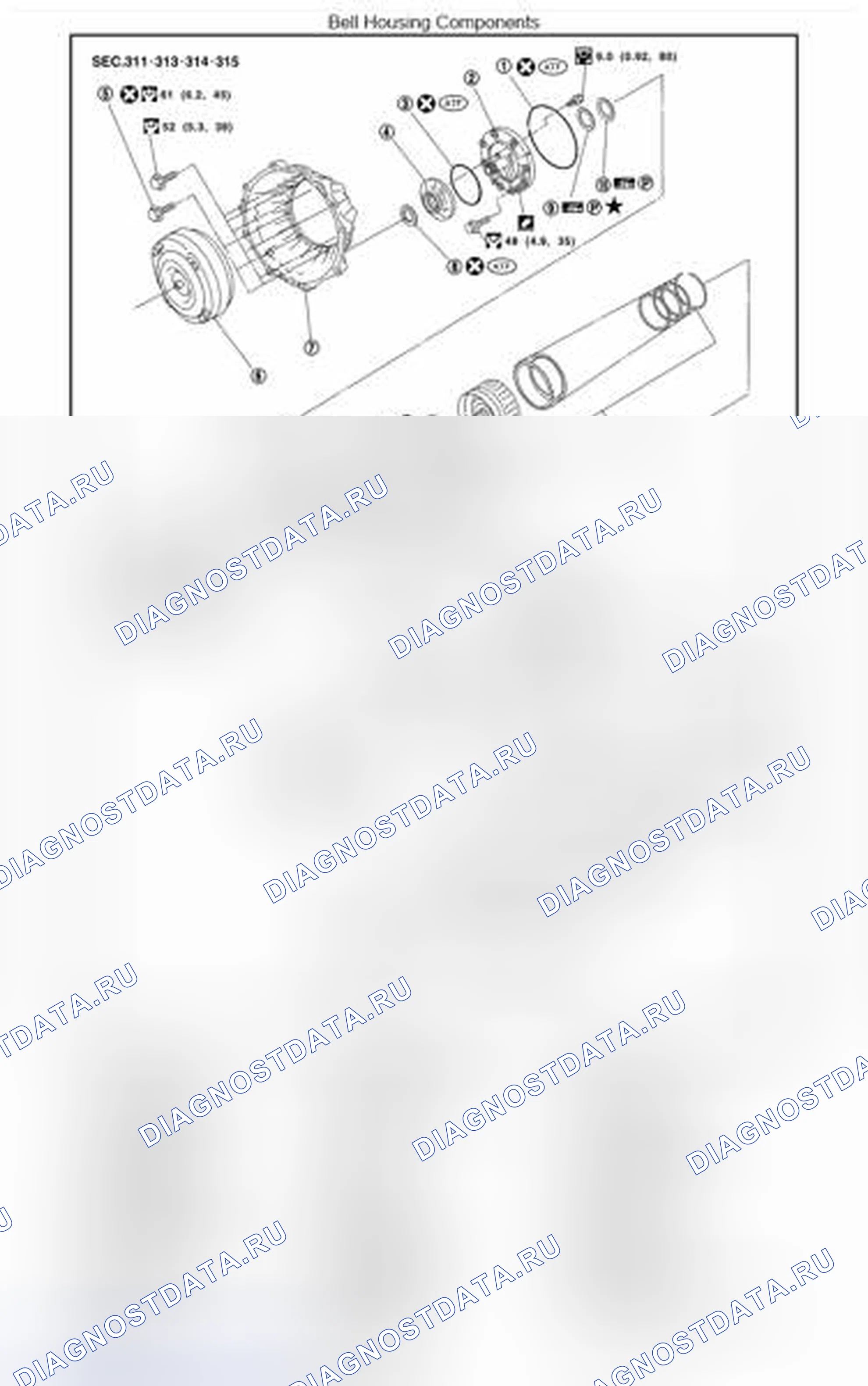 Рис. 269: МОДЕЛИ VK56DE. Nissan Pathfinder III рестайлинг