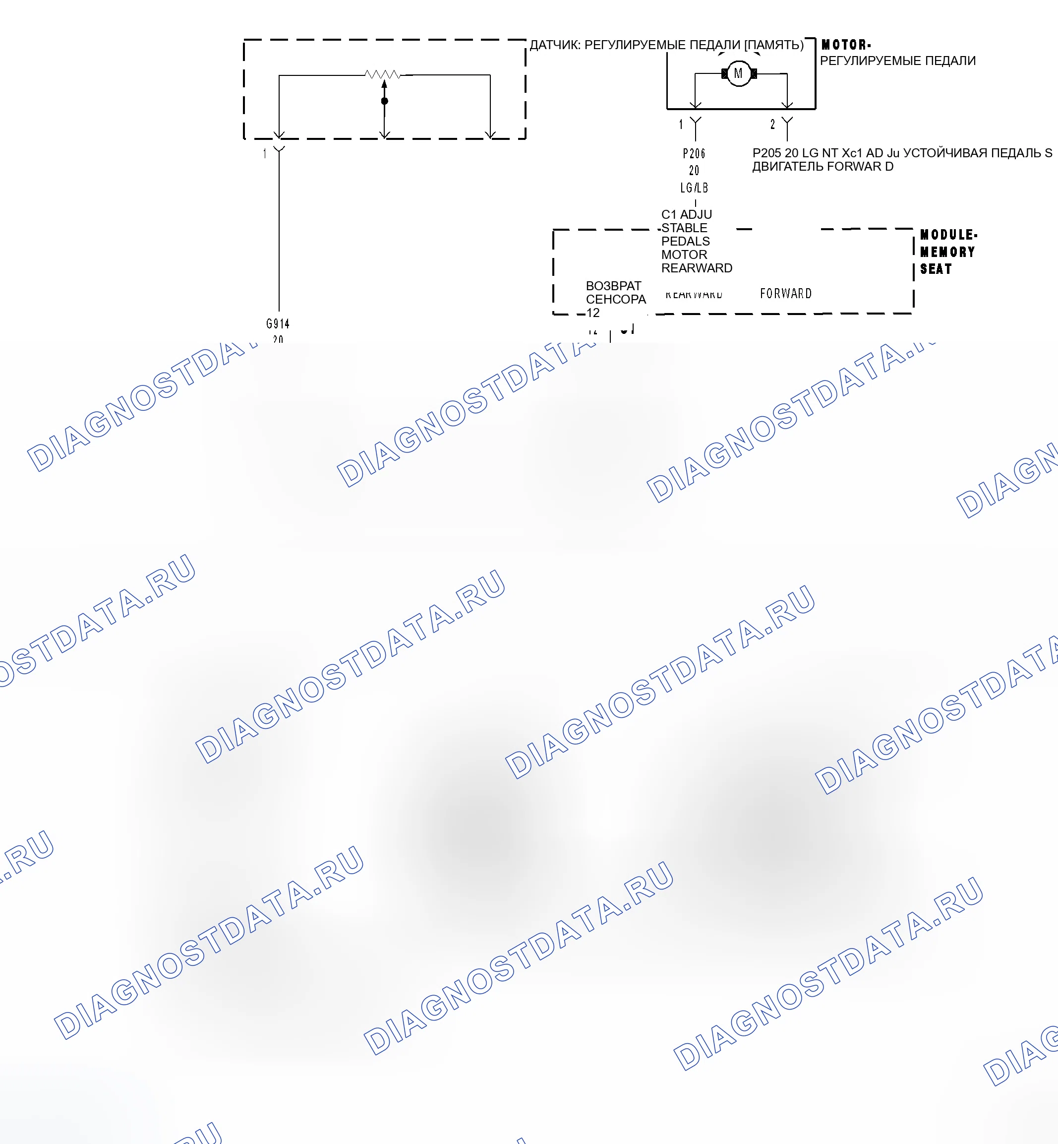Рис. 2: Принципиальная схема. Dodge Magnum I