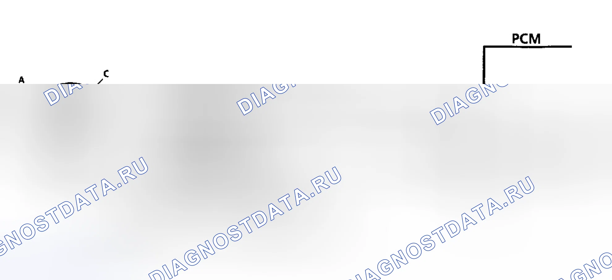 Рис. 195: Схематическое изображение кодов 54 и 55 (корпуса 3.8L (VIN 1) " C " и " H ") Неисправность рециркуляция отработавших газов. Buick Park Avenue I