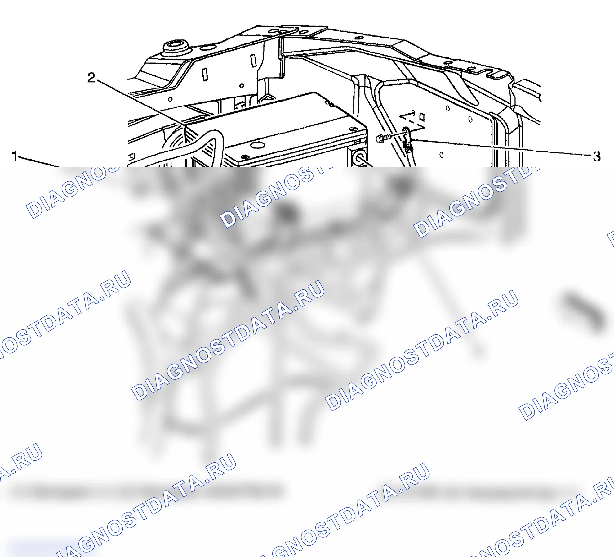 Рис. 20: Вид электрических компонентов двигателя. GMC Savana Camper Special G3500 