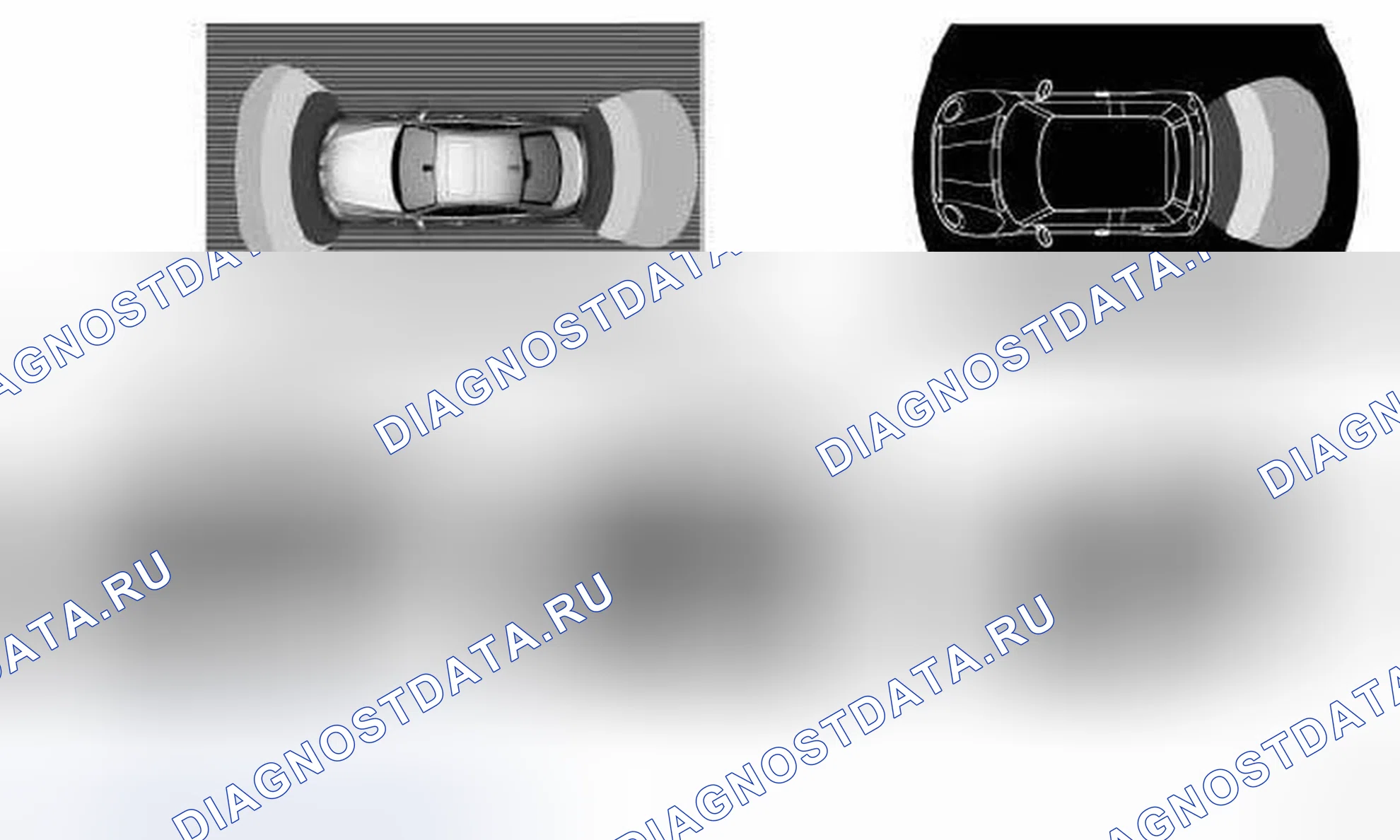 Рис. 63: КОНТРОЛЬ РАССТОЯНИЯ ПАРКОВКИ E70. BMW X5 E70