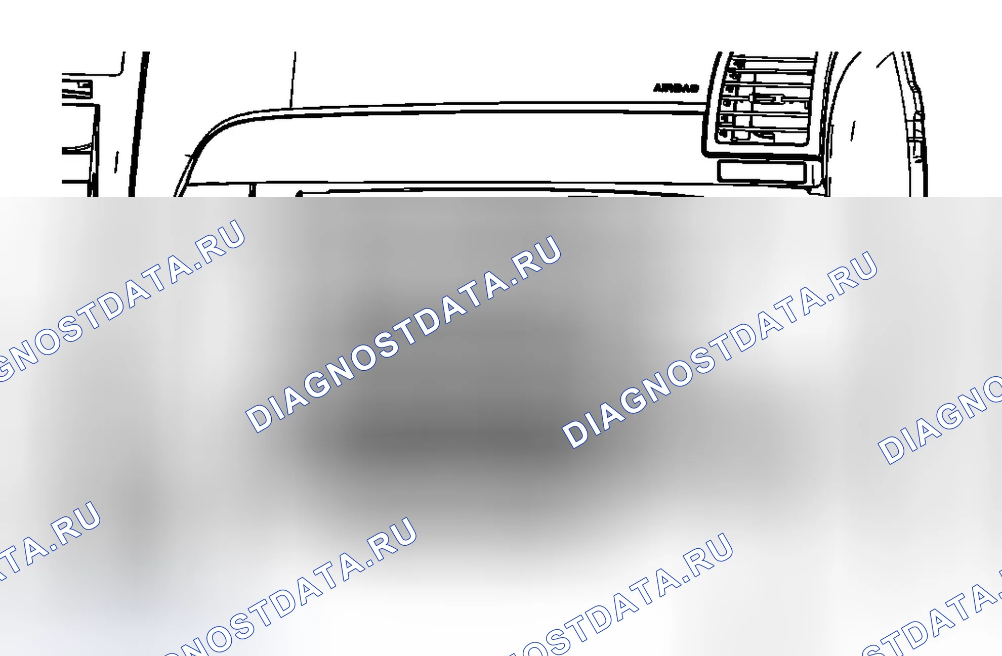 Рис. 14: Замена корпуса воздушного фильтра пассажирского салона. Chevrolet Traverse I