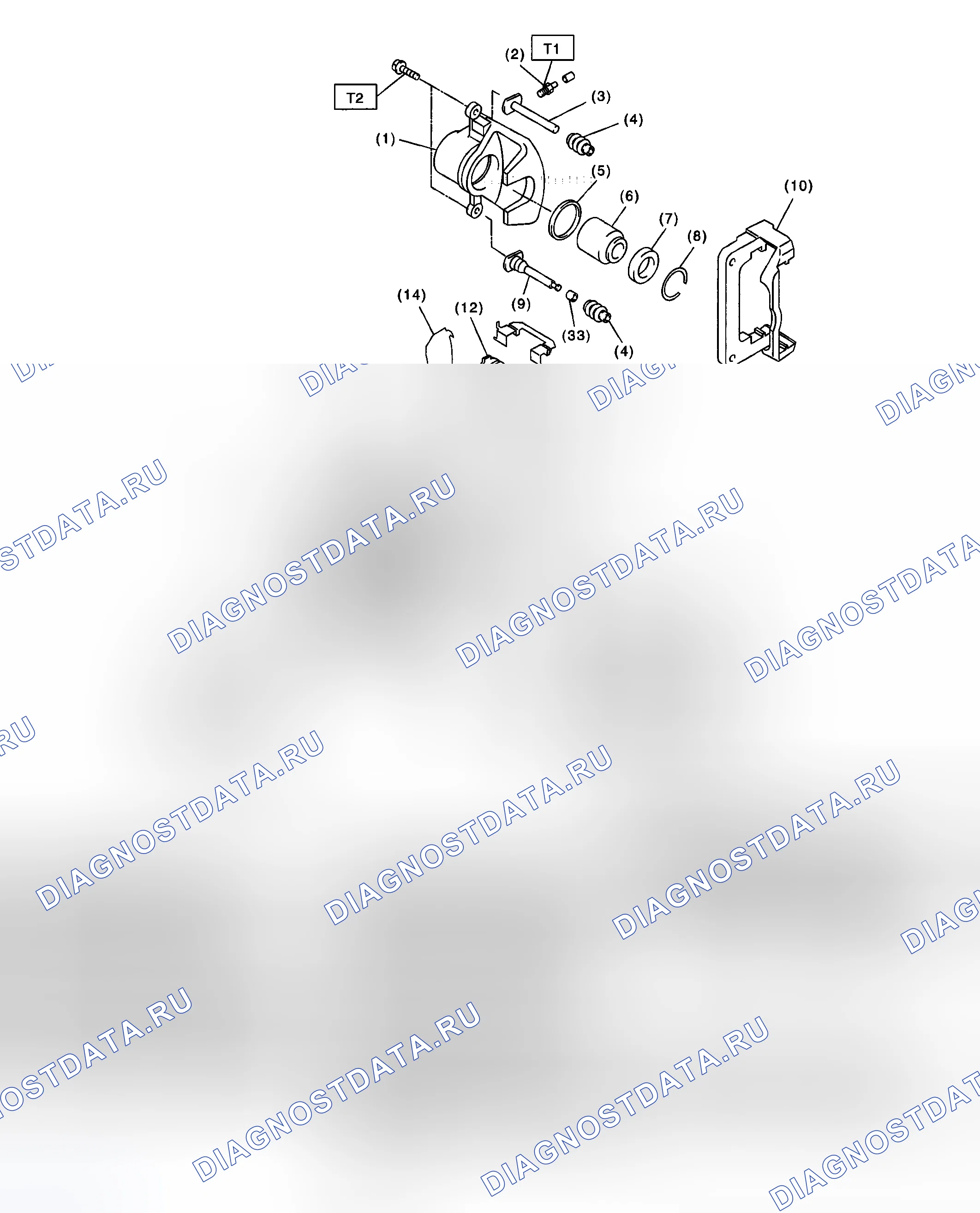 Рис. 11: Со сплошным ротором. Subaru Impreza GD/GC/GG рестайлинг 2
