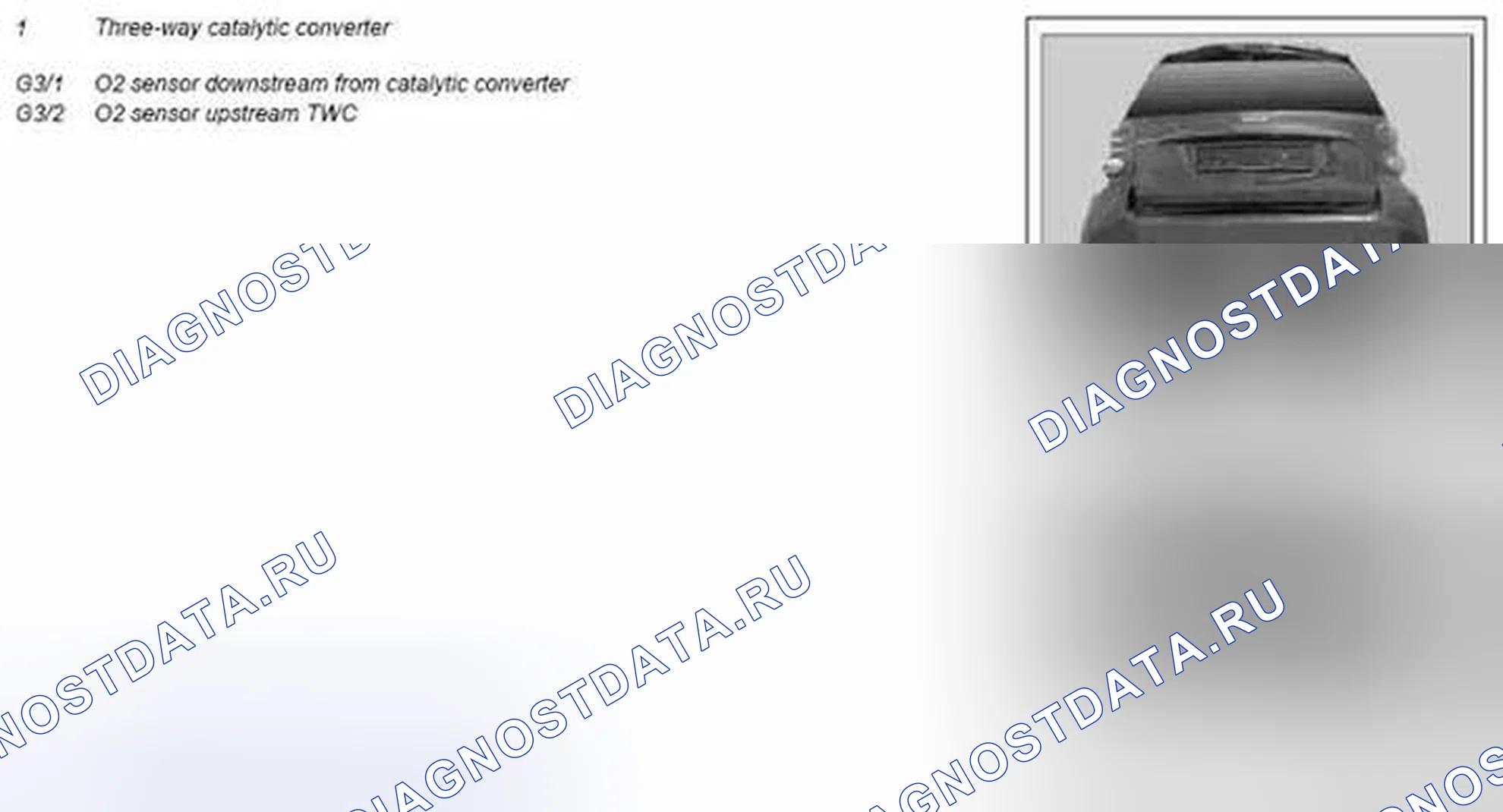 Рис. 54: Описание компонентов для датчика O2 - GF07.04-P-6100MCU. Kia Soul I