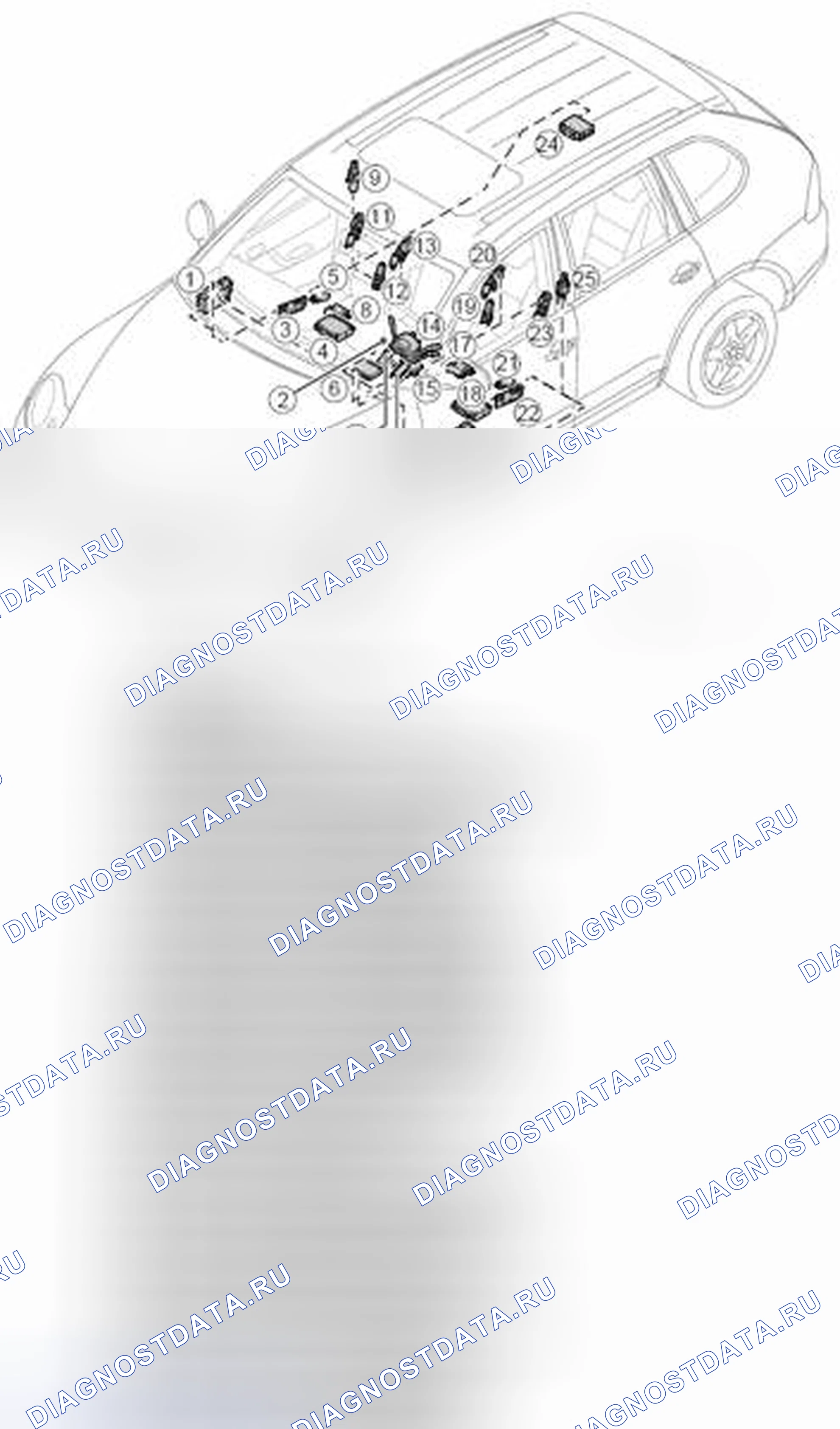 Рис. 385: Компоновка компонентов. Kia Cerato I