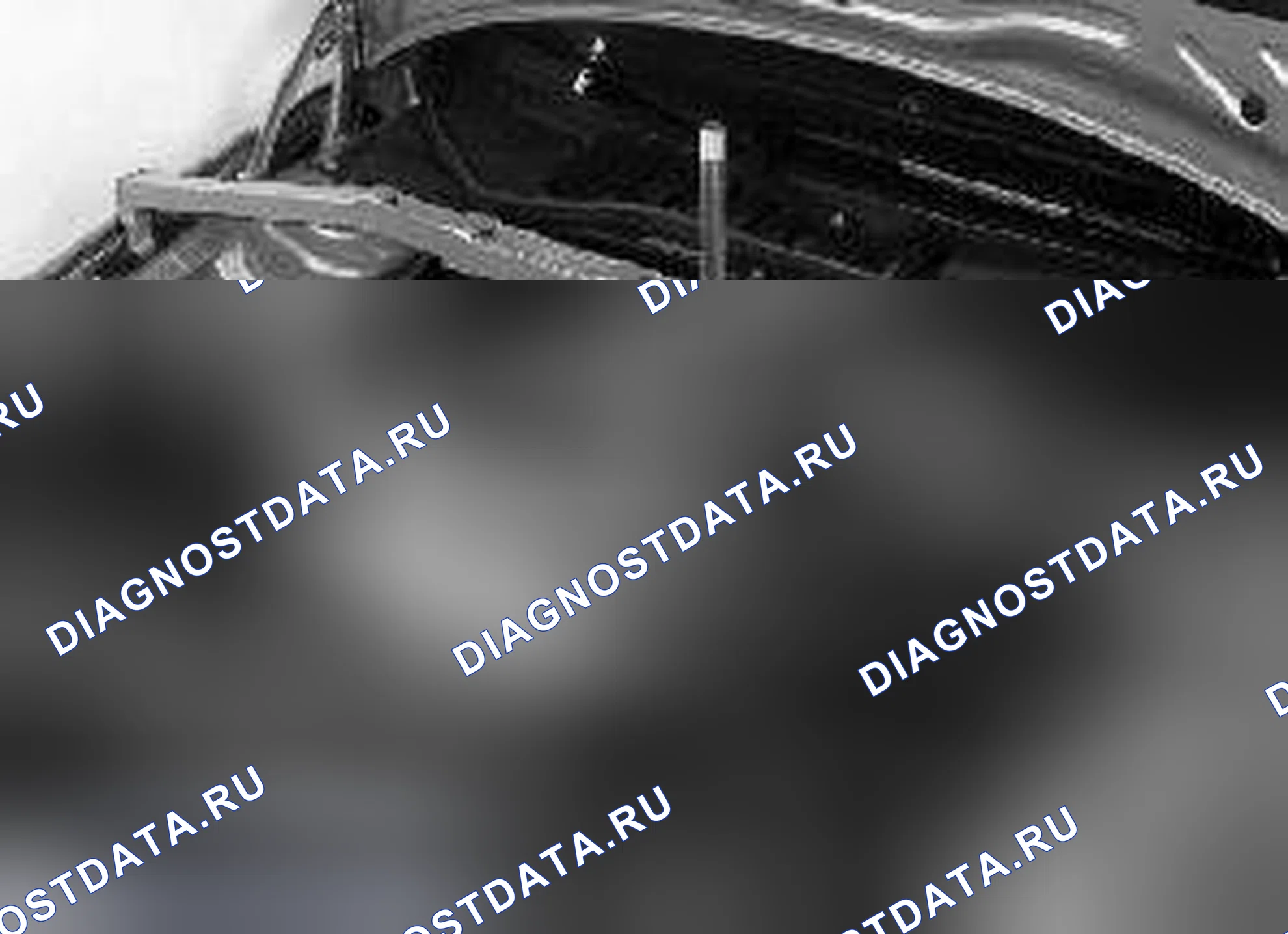 Рис. 48: Нижний двигатель и трансмиссия. Volvo C70 I
