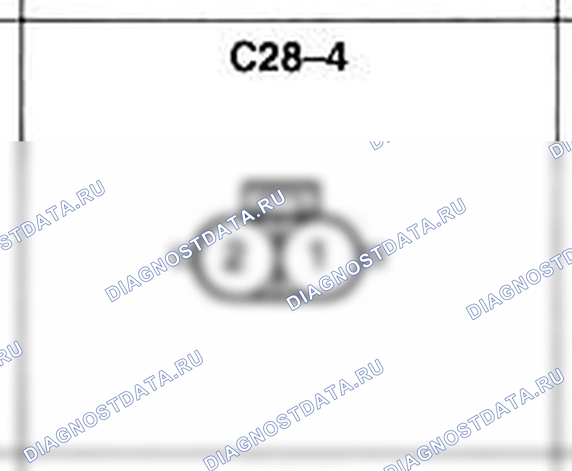 Распиновка разъёма C28-4 — жгута управления. Hyundai H-1 A1