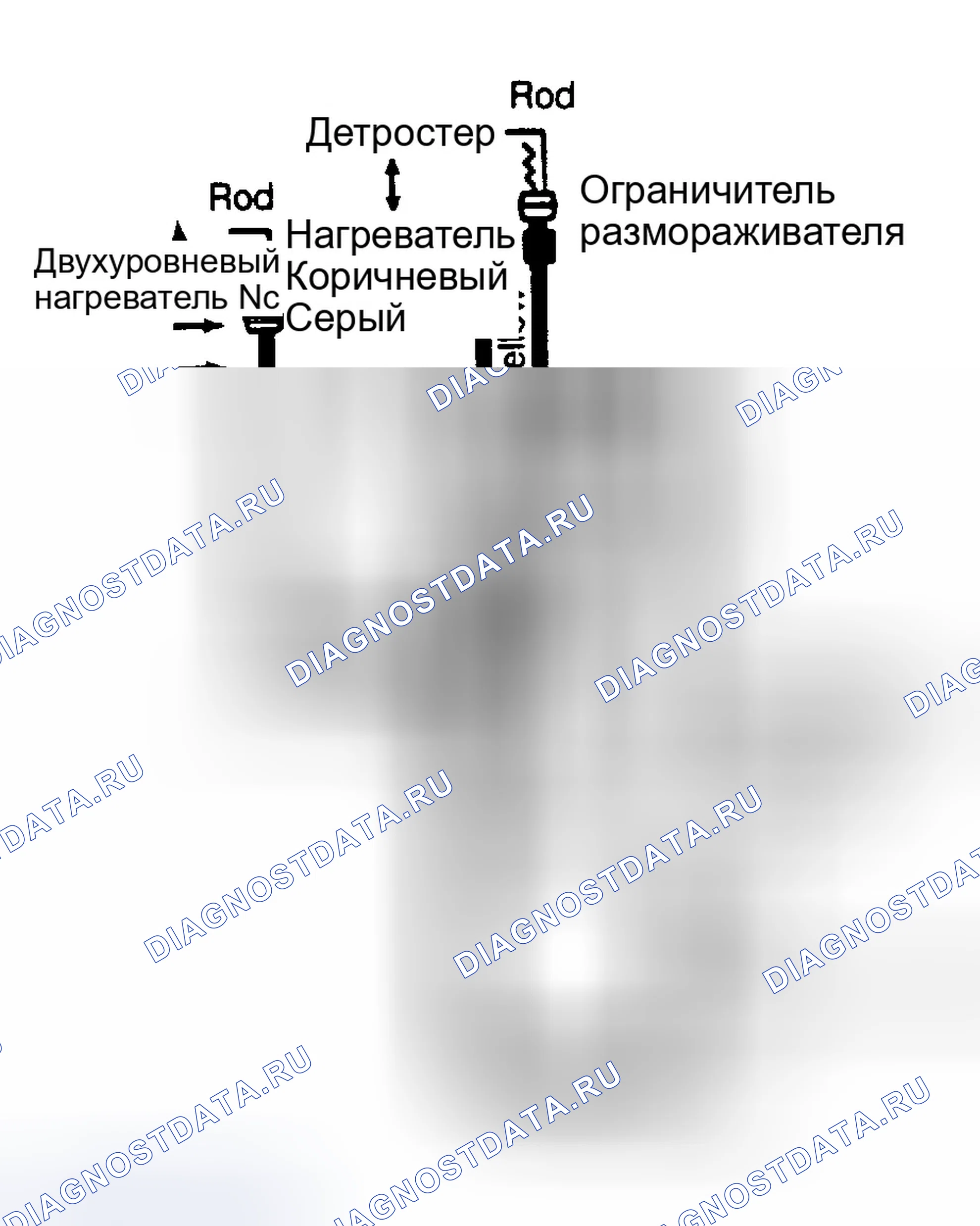 Рис. 13: Диаграмма вакуума A / C-нагревателя (модели фургонов). Dodge Ram Van II