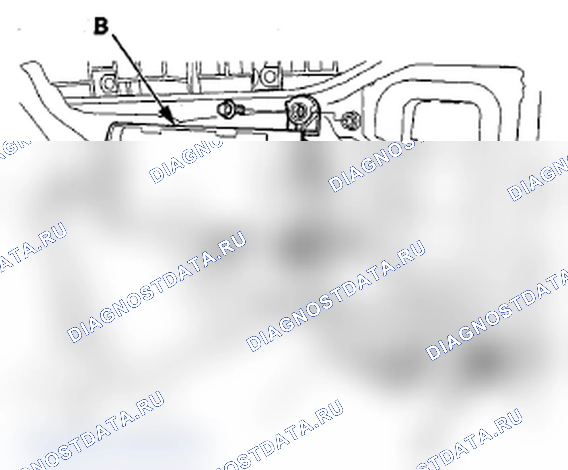 Рис. 105: Демонтаж/монтаж блока радара BSI. Acura MDX II рестайлинг