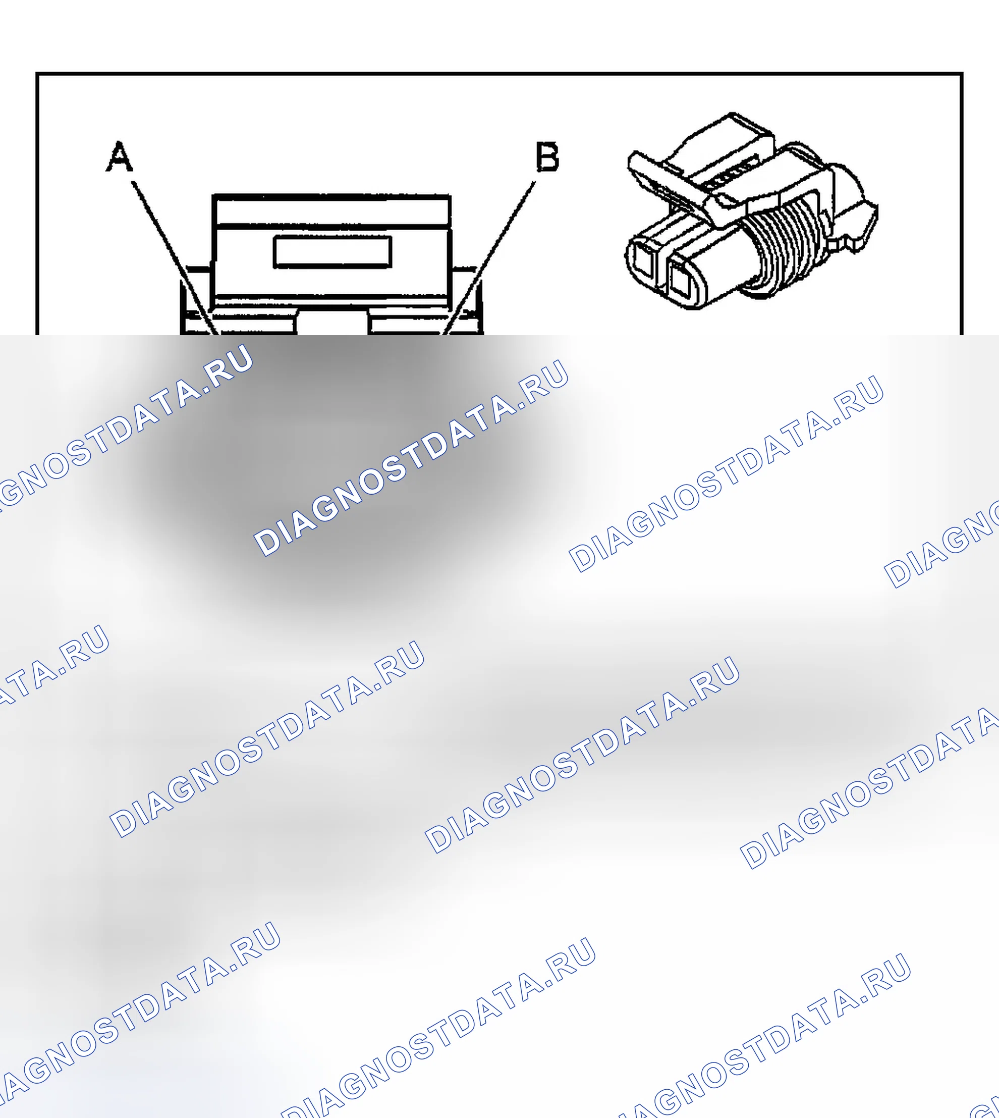 Рис. 83: Вид с торца приборной панели, датчиков и разъема консоли. Chevrolet Chevy Express H2500 