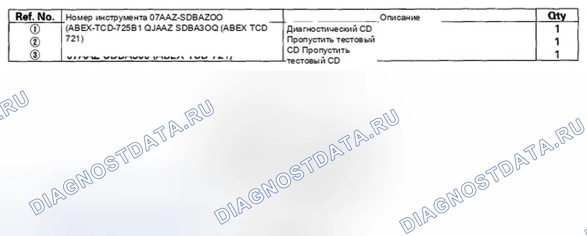Рис. 1: Специальные инструменты. Honda Element YH2 рестайлинг