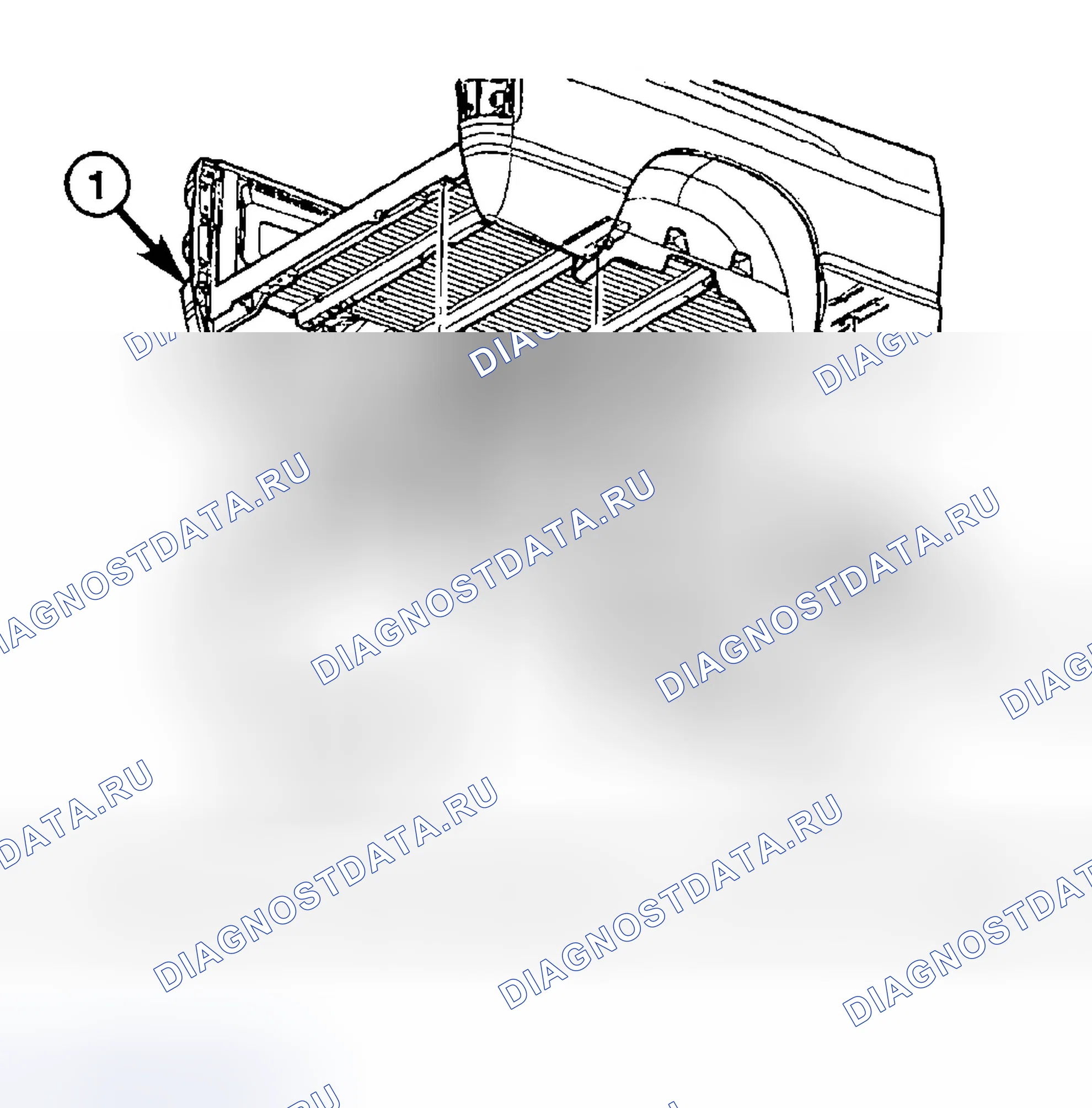 Рис. 106: ДЕМОНТАЖ. Dodge Pickup R1500 