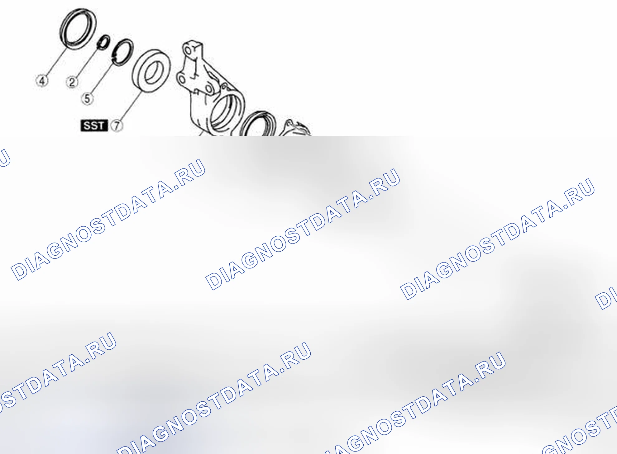 Рис. 16: РАЗБОРКА ВАЛА ШАРНИРА [2WD]. Mazda CX-9 I