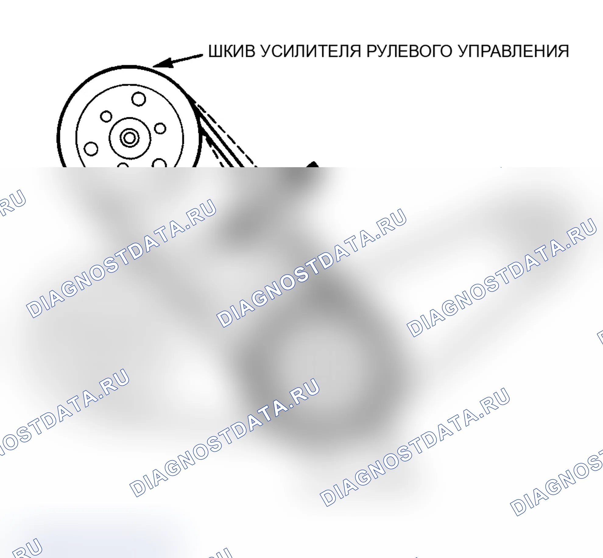 Рис. 1: ПРОКЛАДКА ПРИВОДНОГО РЕМНЯ. Acura Integra II