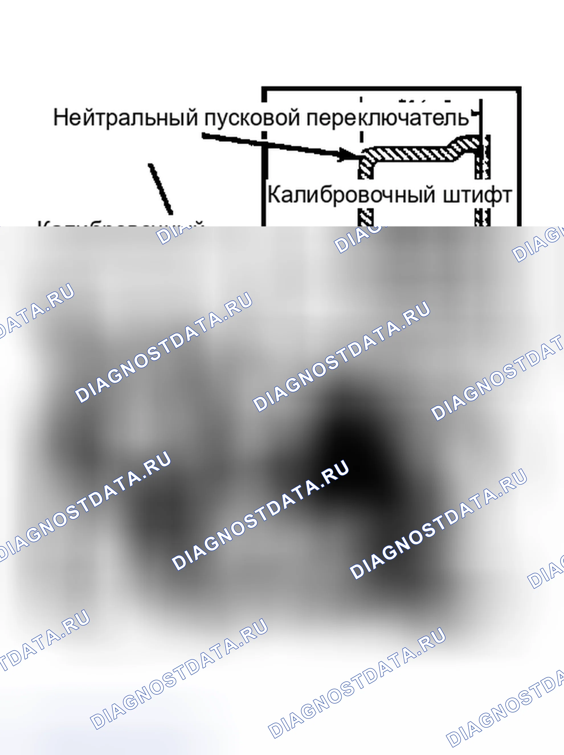 Рис. 15: Переключатель безопасности нейтрали, установленный на коробке передач. Ford Bronco III