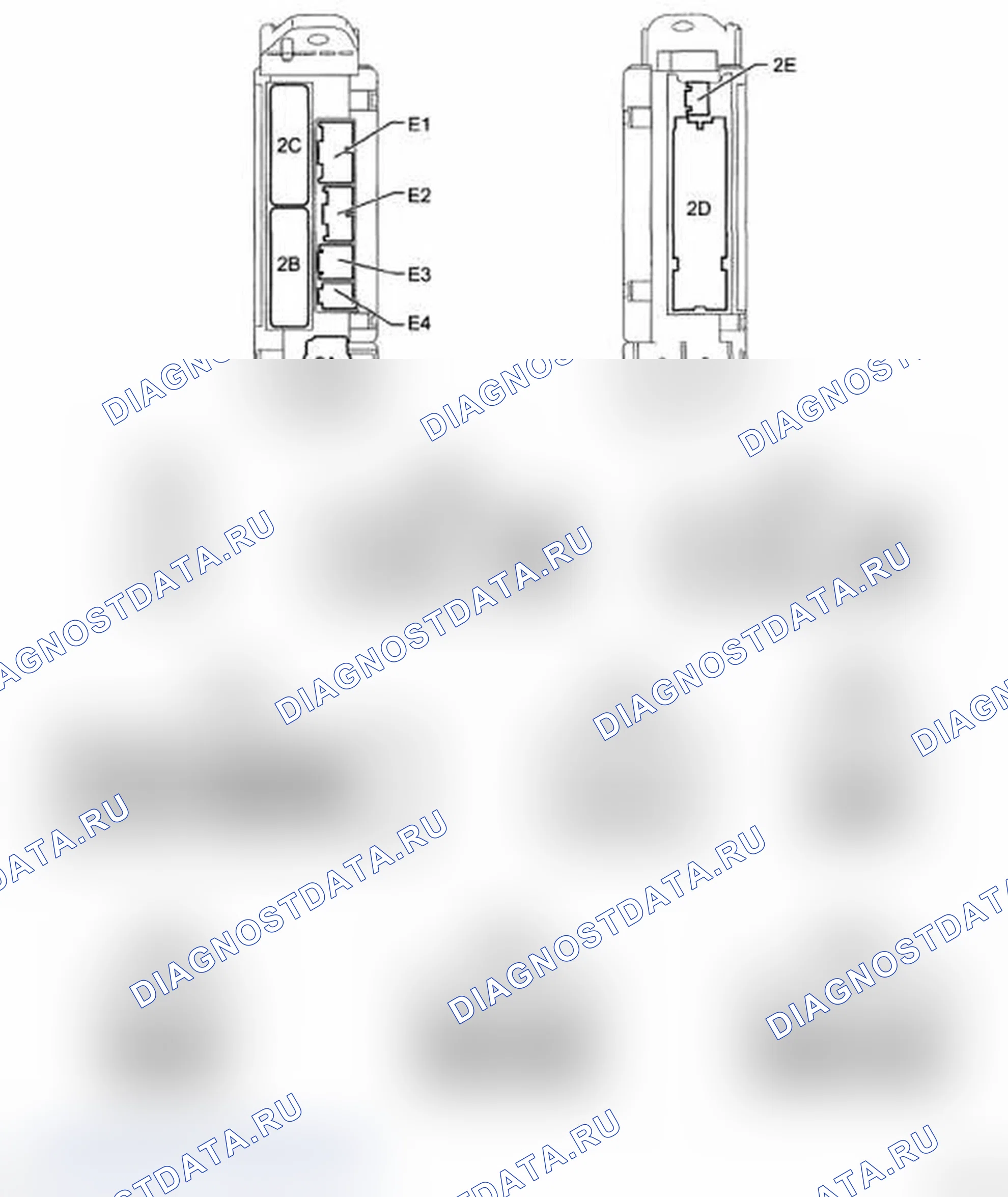 Рис. 34: КЛЕММЫ ЭБУ. Toyota Land Cruiser 200