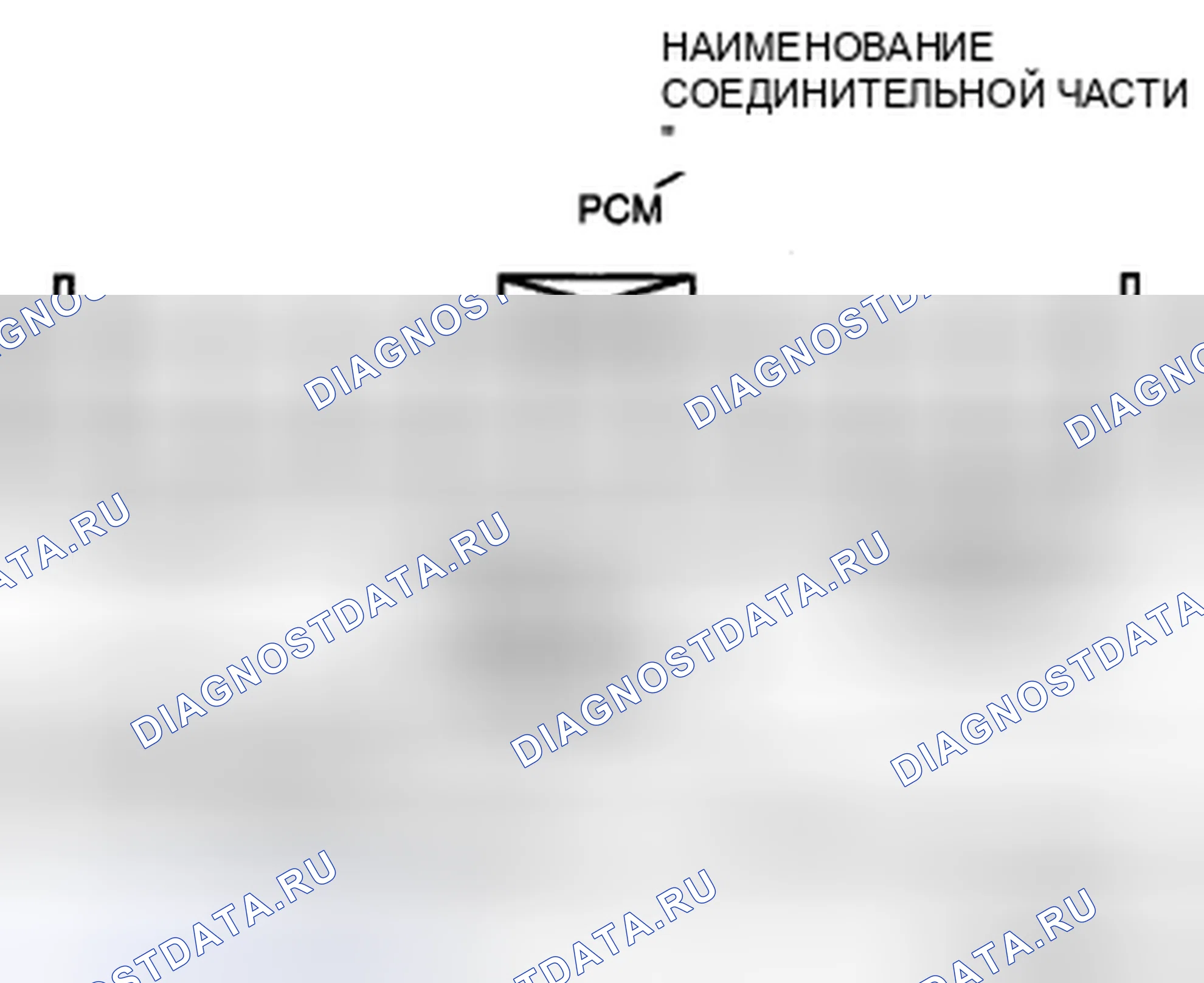 Рис. 19: Разъем со стороны жгута транспортного средства. Mazda CX-7 I