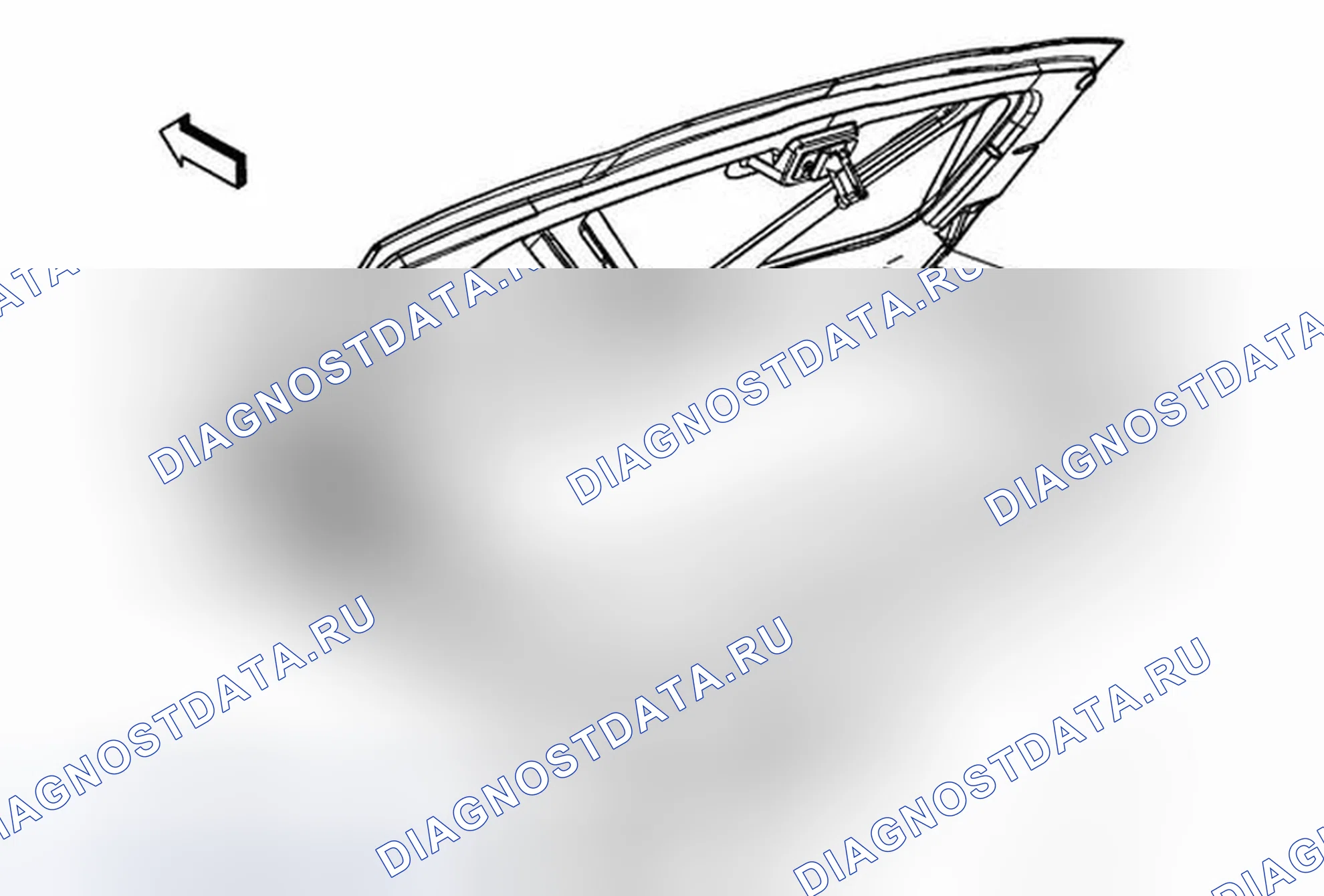 Рис. 16: Замена бампера крышки заднего отсека Overslam. Chevrolet Corvette C6