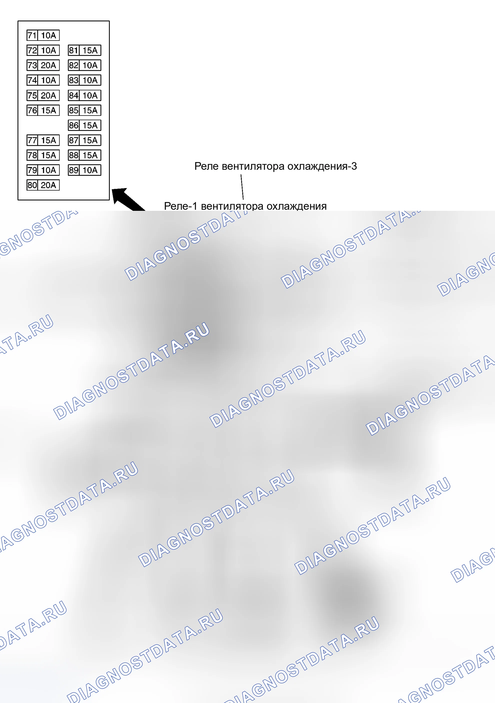 Рис. 615: Расположение терминалов IPDM E / R. Infiniti G35 III