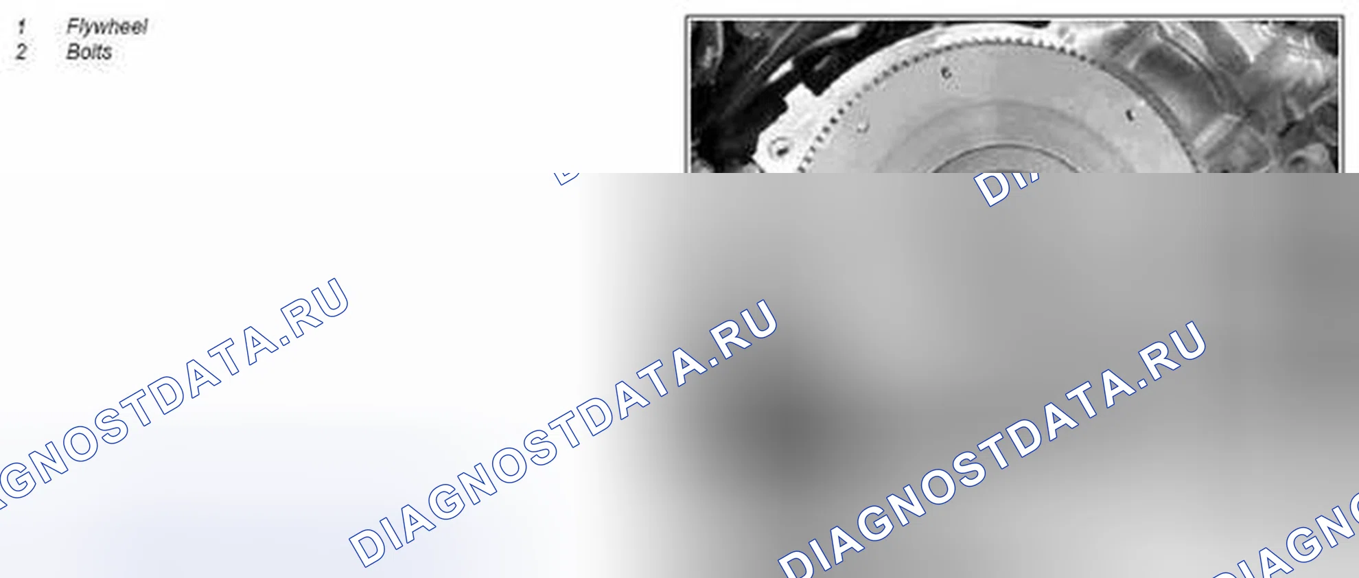 Рис. 128: Снять, установить маховик - AR03.30-P-xtegx1 8002MCU. Kia Soul I