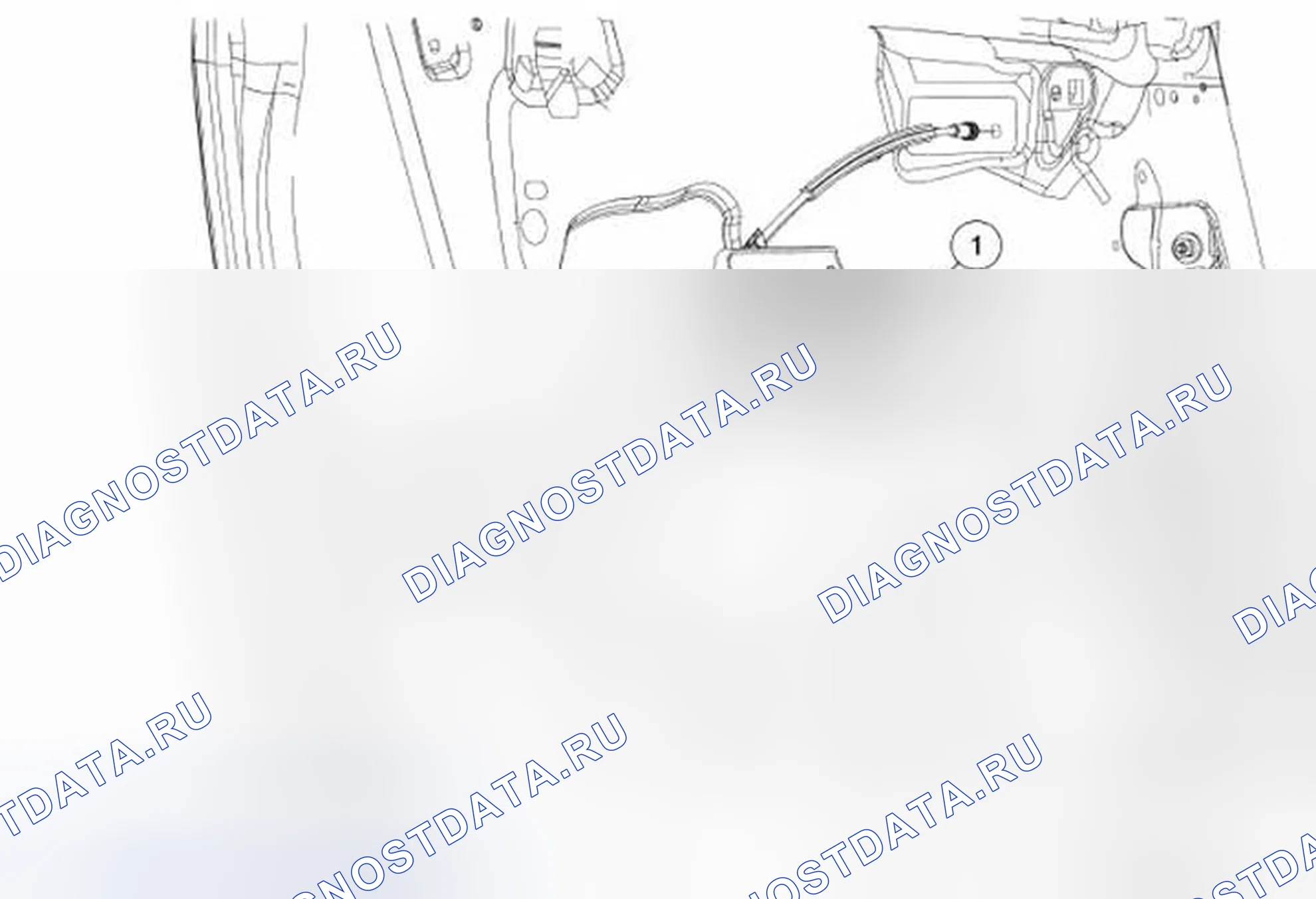 Рис. 74: Усиление дверной ручки - снаружи, спереди. Ford Escape I рестайлинг 2