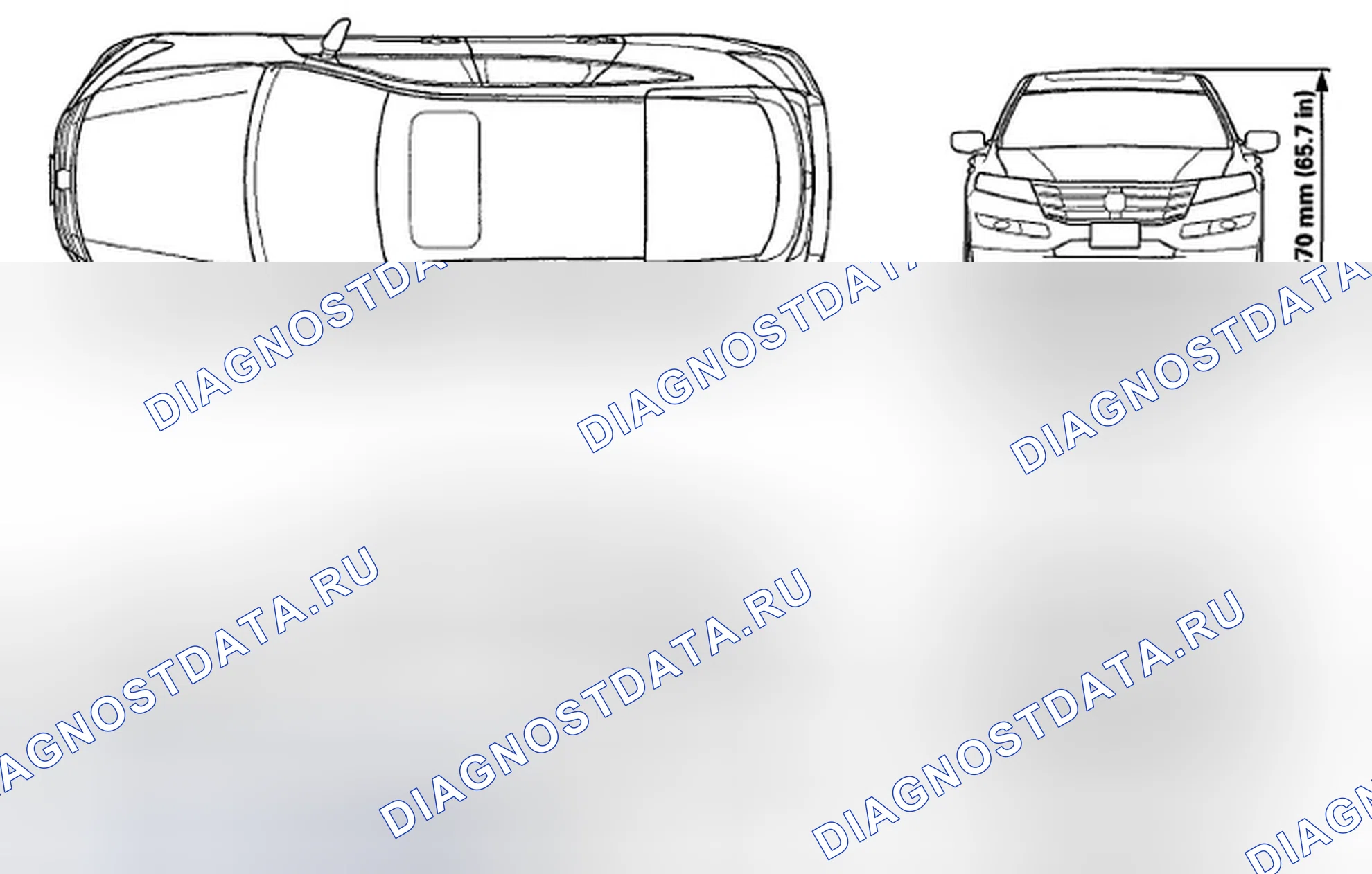 Рис. 1: Характеристики кузова. Honda Crosstour I