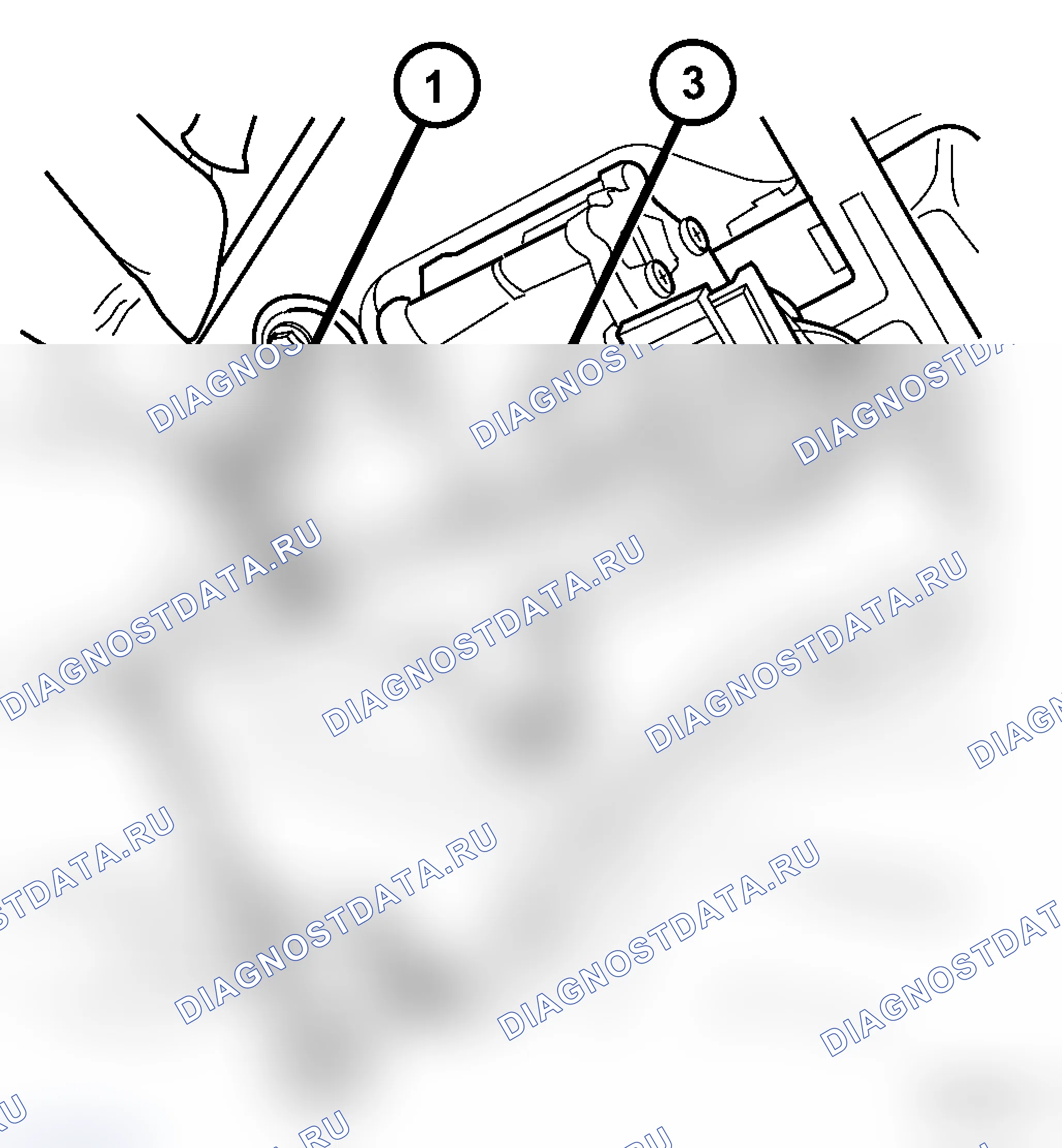 Рис. 3: ДЕМОНТАЖ. Dodge Caravan IV