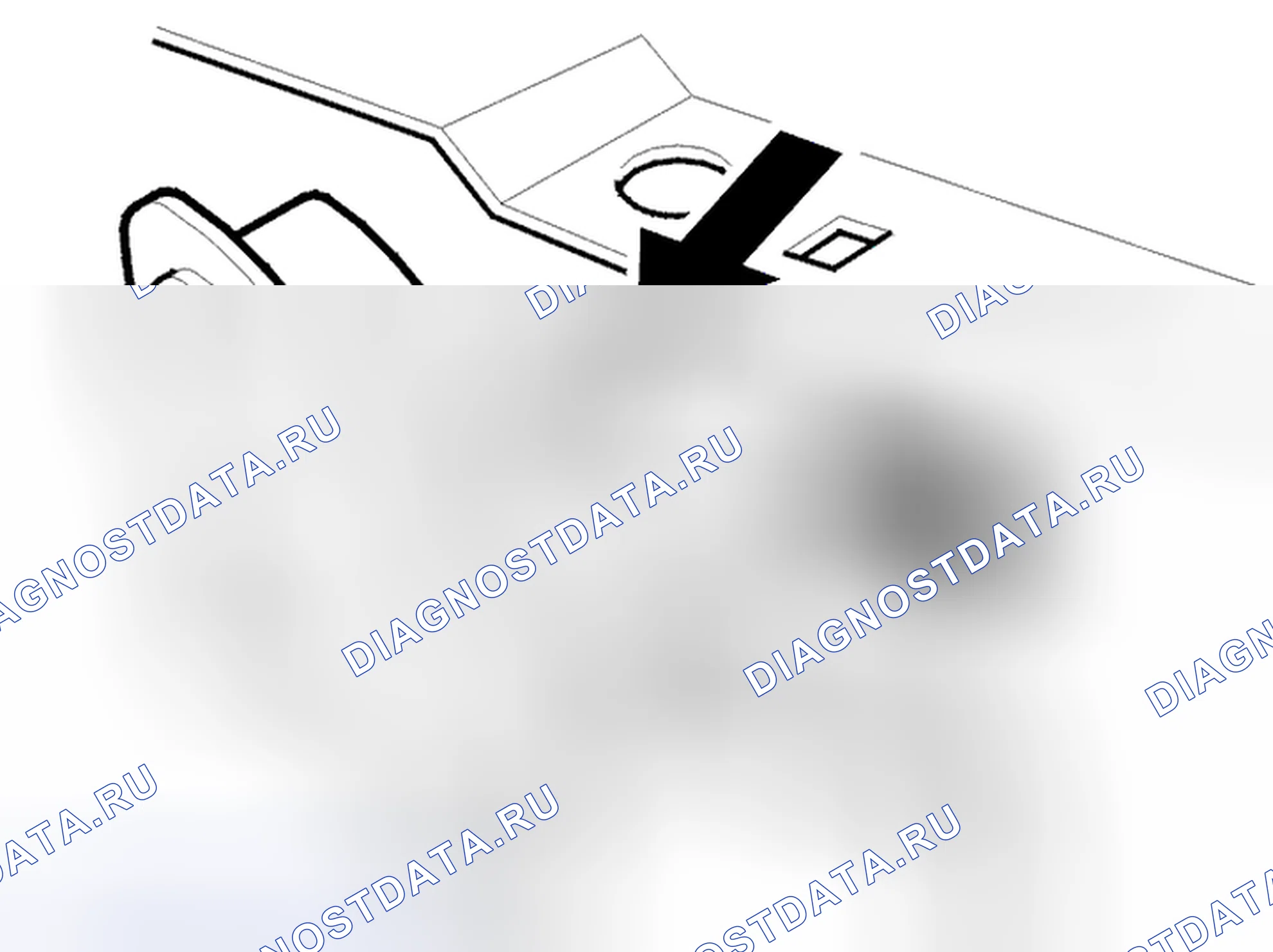 Рис. 821: Снятие сирены. Volvo C70 I