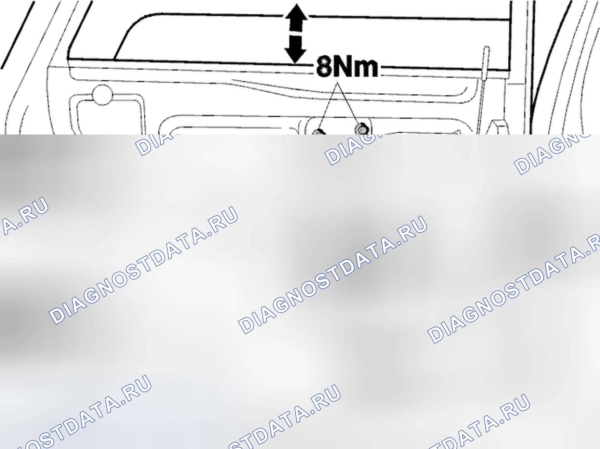 Рис. 86: Установка подъемного механизма в передней двери. Volvo S40 I рестайлинг