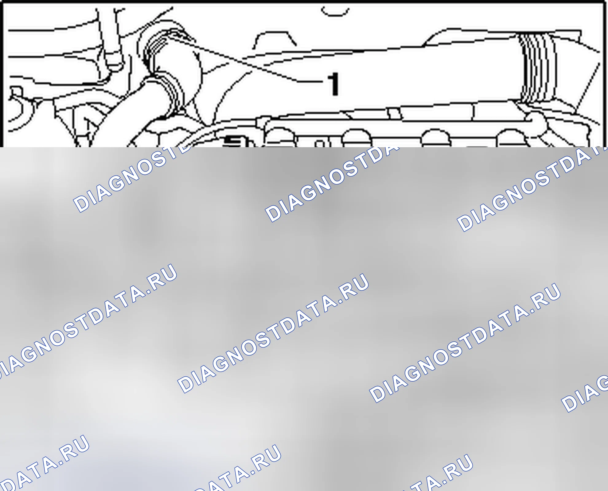 Рис. 114: Идентификация защелки, топливопроводов и болтов. Volkswagen Tiguan I