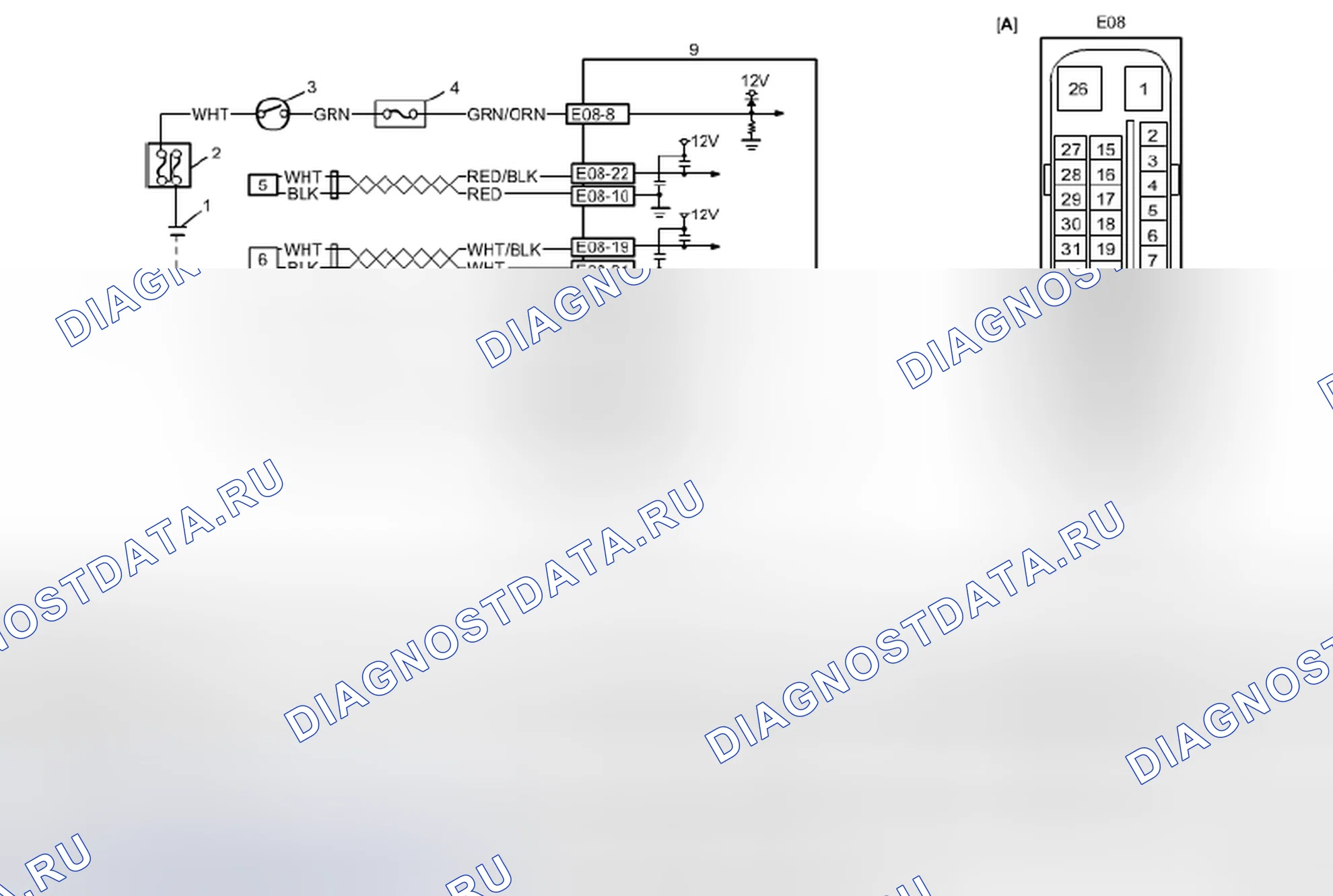 Рис. 12: электросхема. Suzuki SX4 I рестайлинг