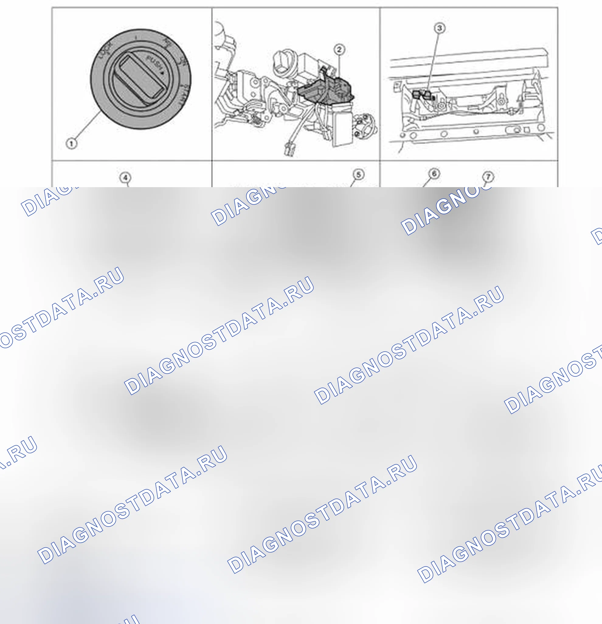 Рис. 269: Расположение компонентов. Nissan Pathfinder III рестайлинг