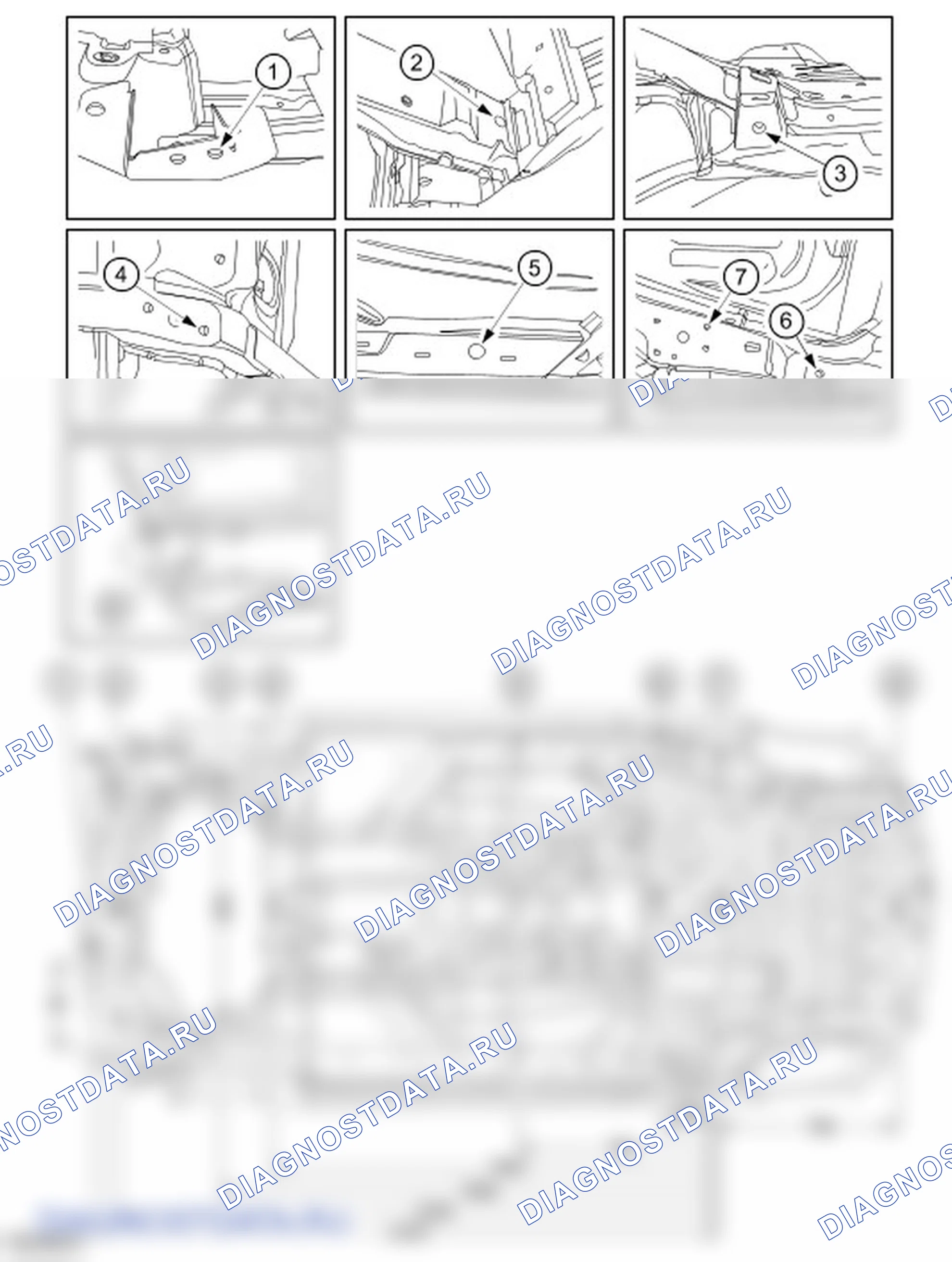 Проверка допусков днища кузова. Ford Ka I